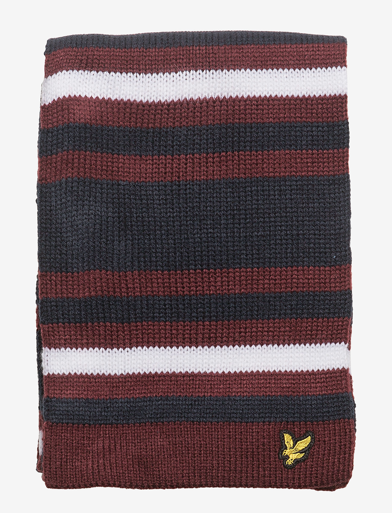 Lyle & Scott Junior - Stripe Beanie and Scarf Set - claret jug - 5