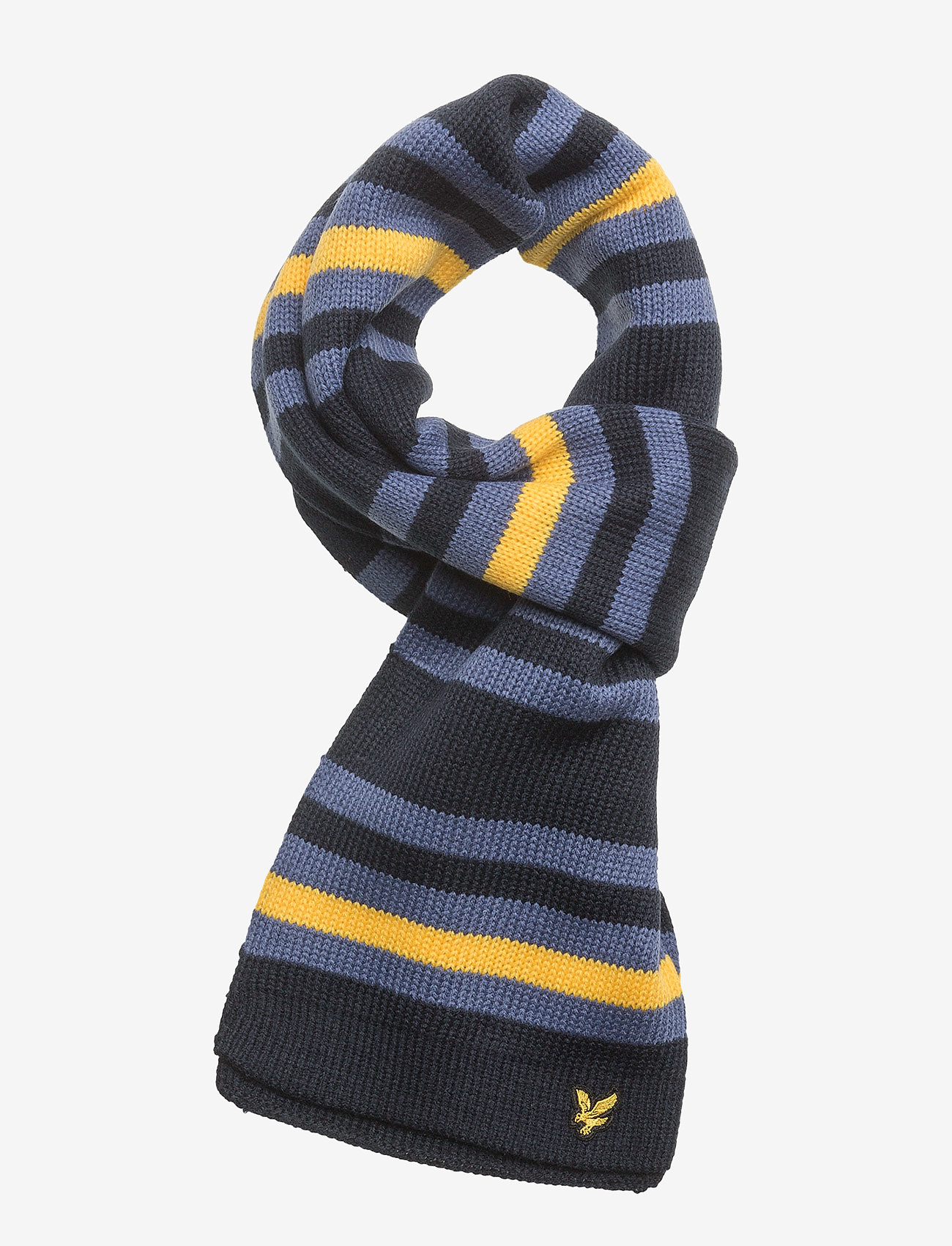 Lyle & Scott Junior - Stripe Beanie and Scarf Set - deep indigo - 1