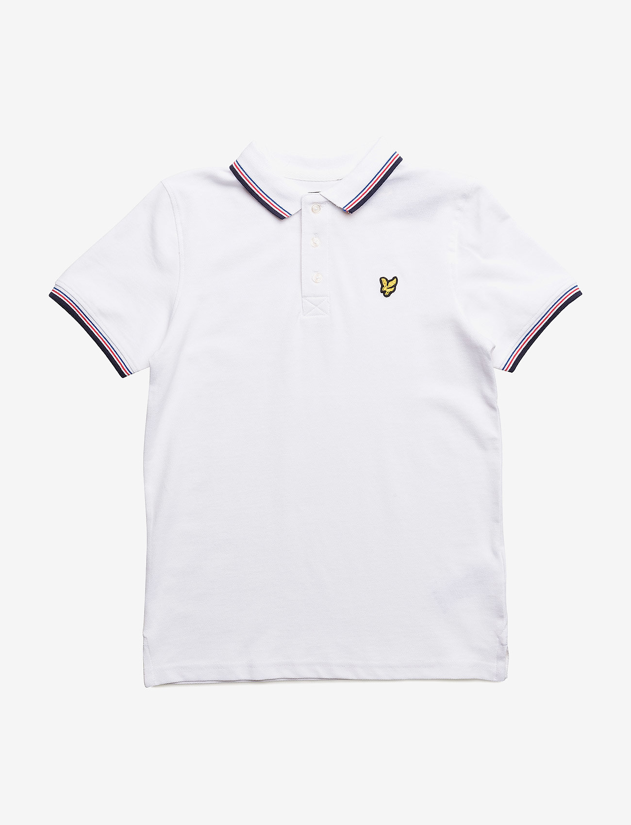 Plain Tipped Polo - BRIGHT WHITE