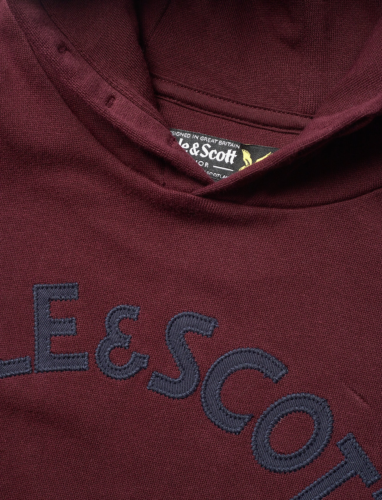 Lyle & Scott Junior - L&S Logo OTH Hoody - winetasting - 2