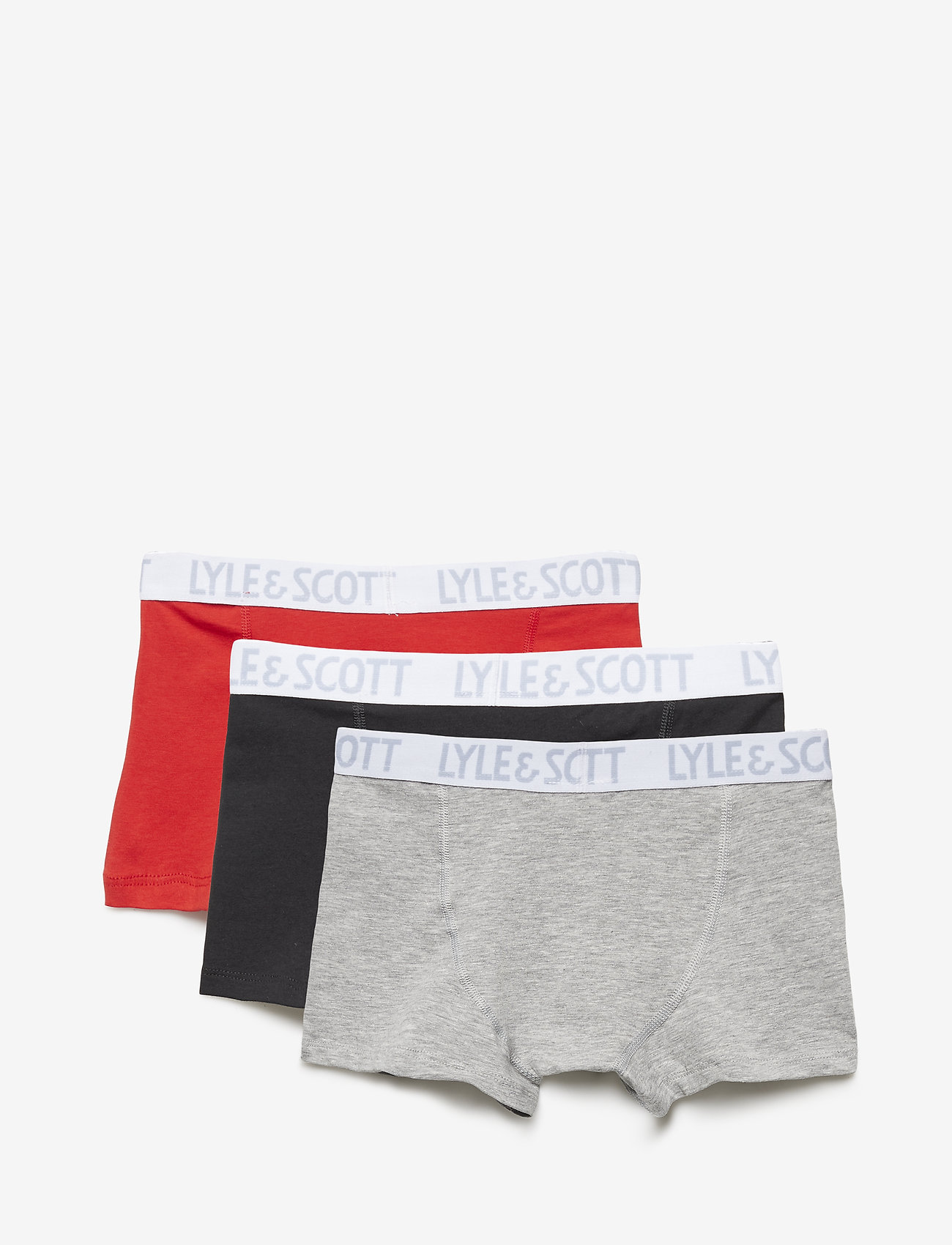 Lyle & Scott Junior - Solid 3 Pair Boxers Multi Coloured - jester red - 1