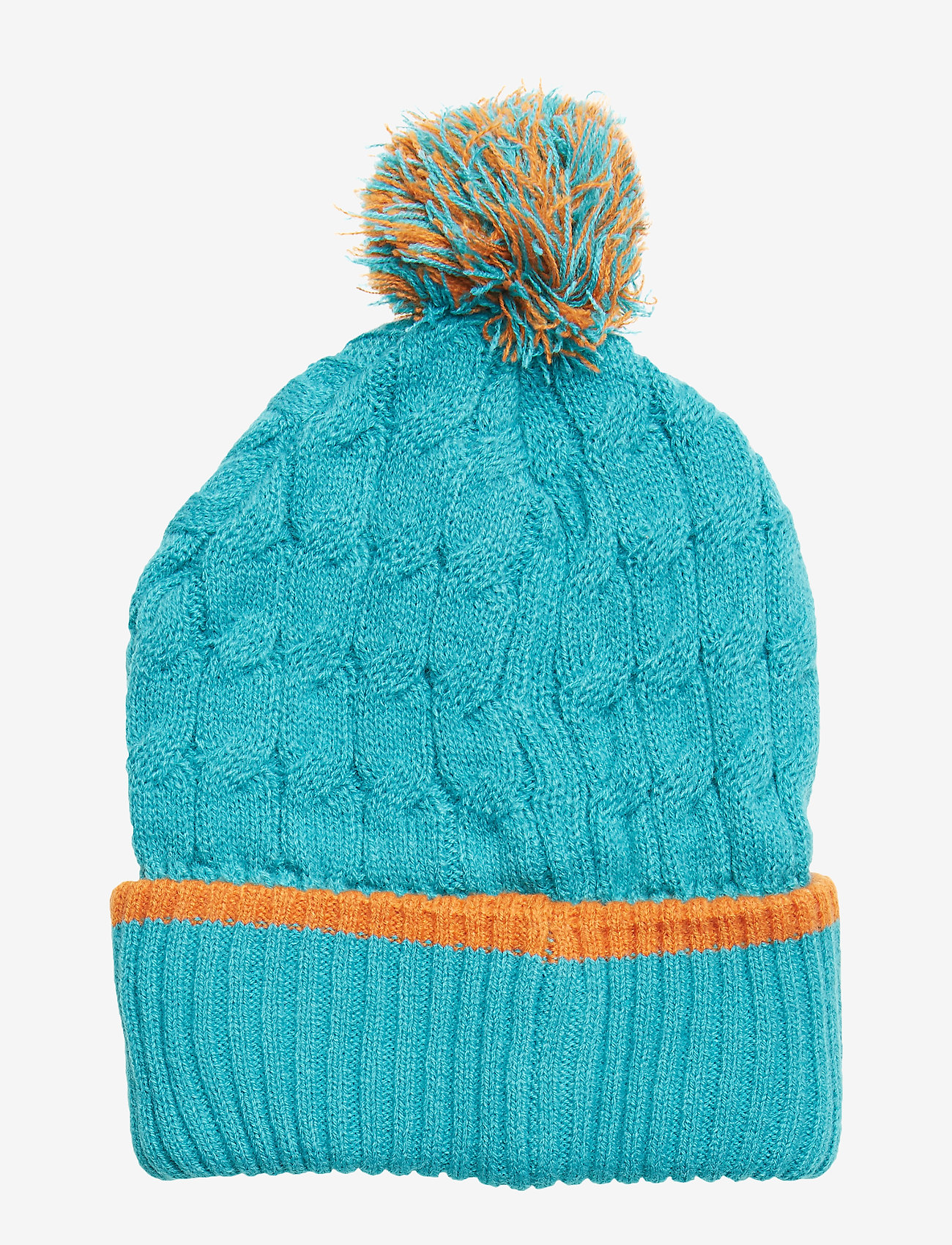 Lyle & Scott Junior - Knitted Beanie with Bobble - lake blue - 1