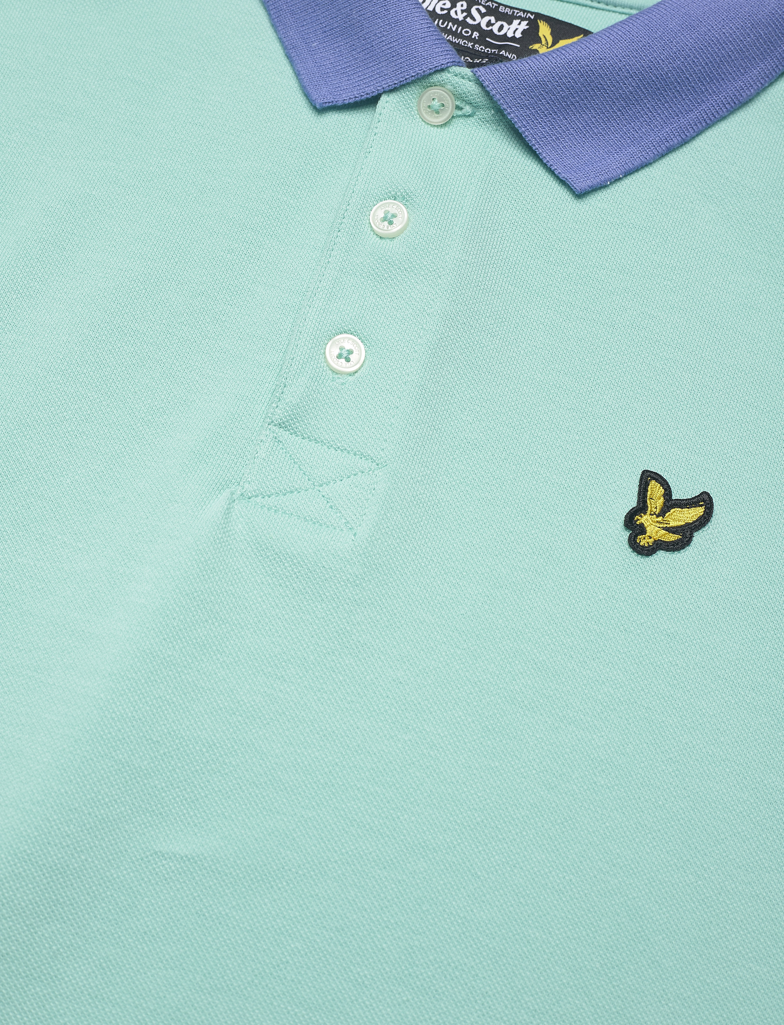 Lyle & Scott Junior - Ringer Polo Shirt - aqua sky - 2
