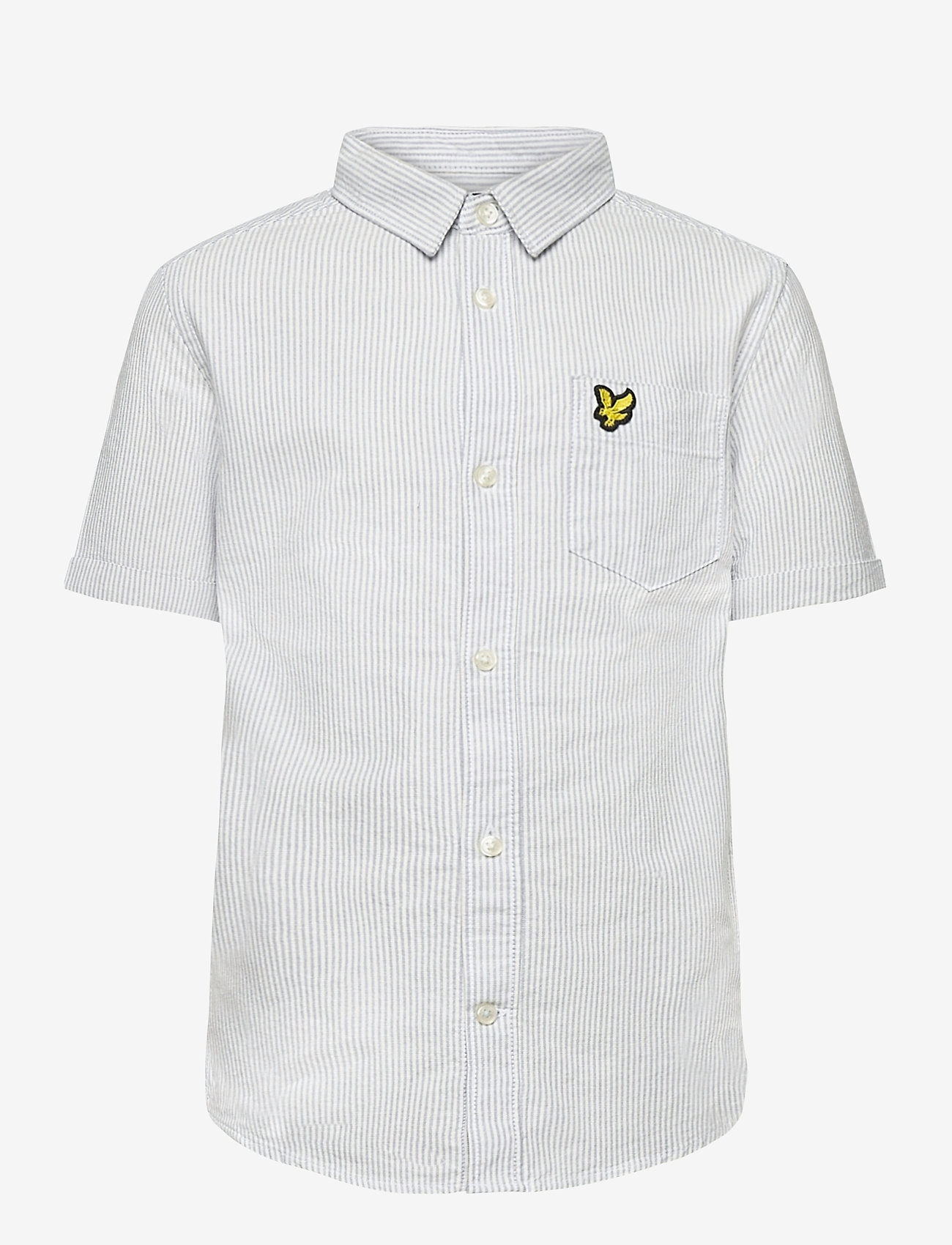 Lyle & Scott Junior - Fine Stripe SS Shirt - sky blue - 0