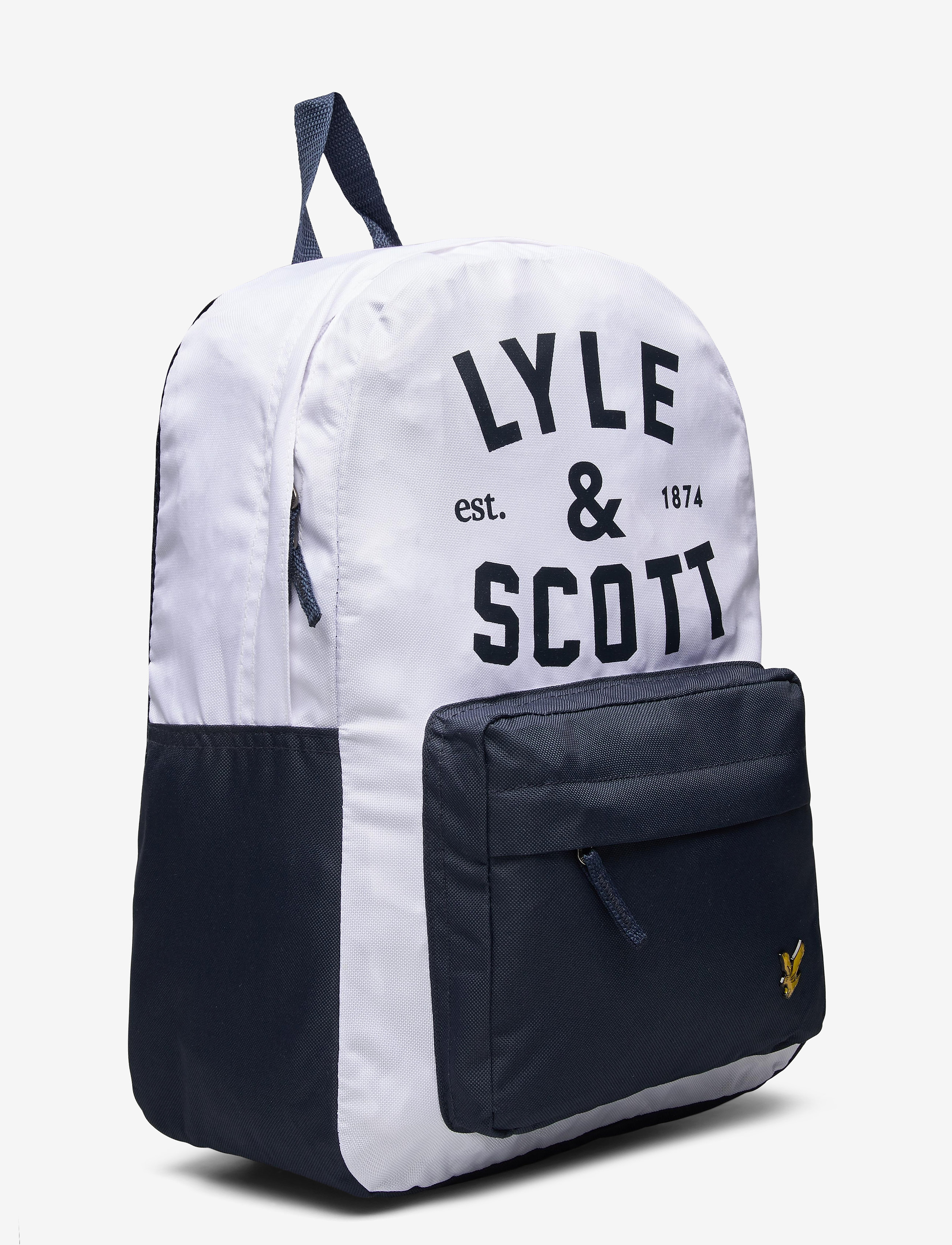 Lyle & Scott Junior - Graphic Logo Back Pack Bright White - bright white - 2