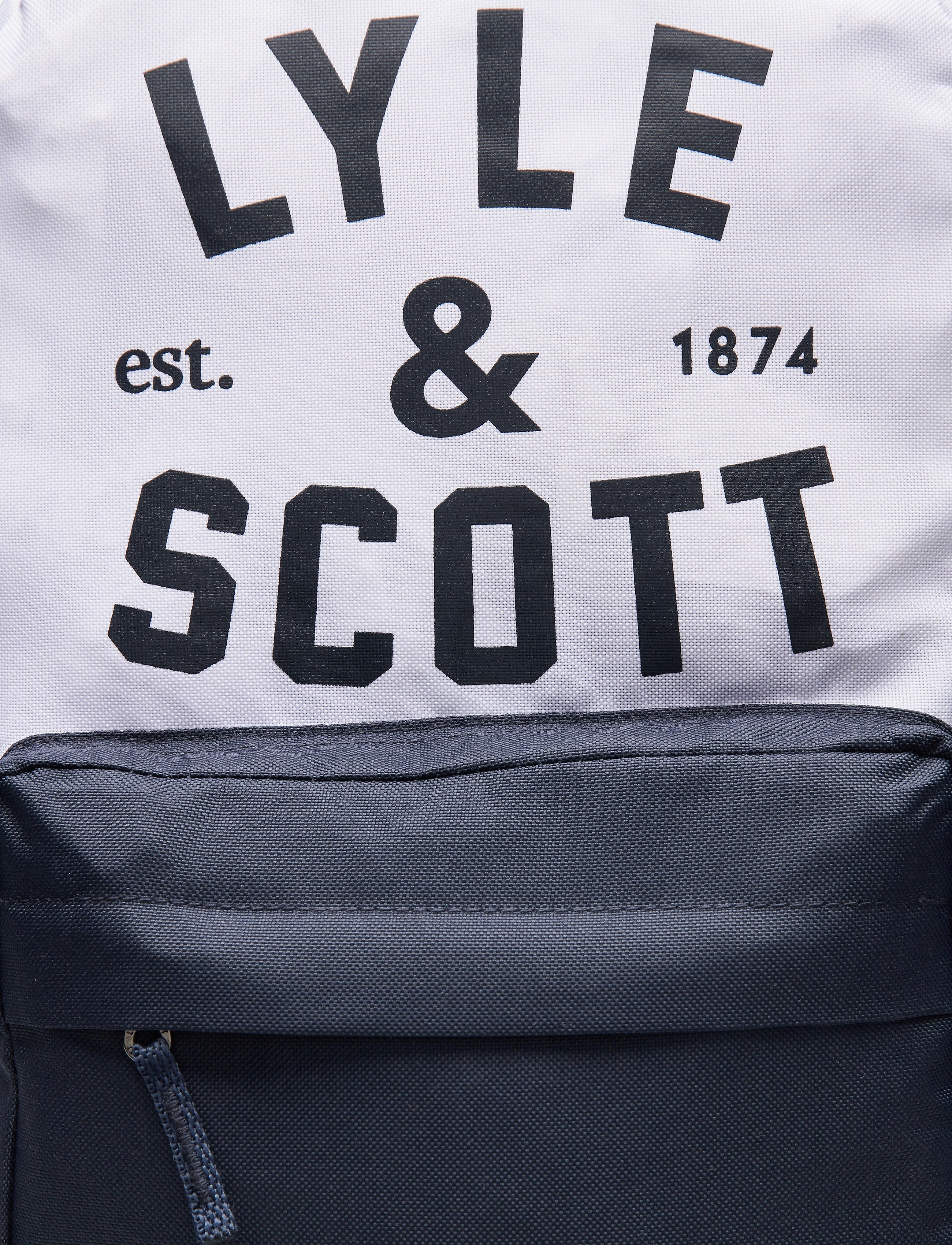Lyle & Scott Junior - Graphic Logo Back Pack Bright White - bright white - 3