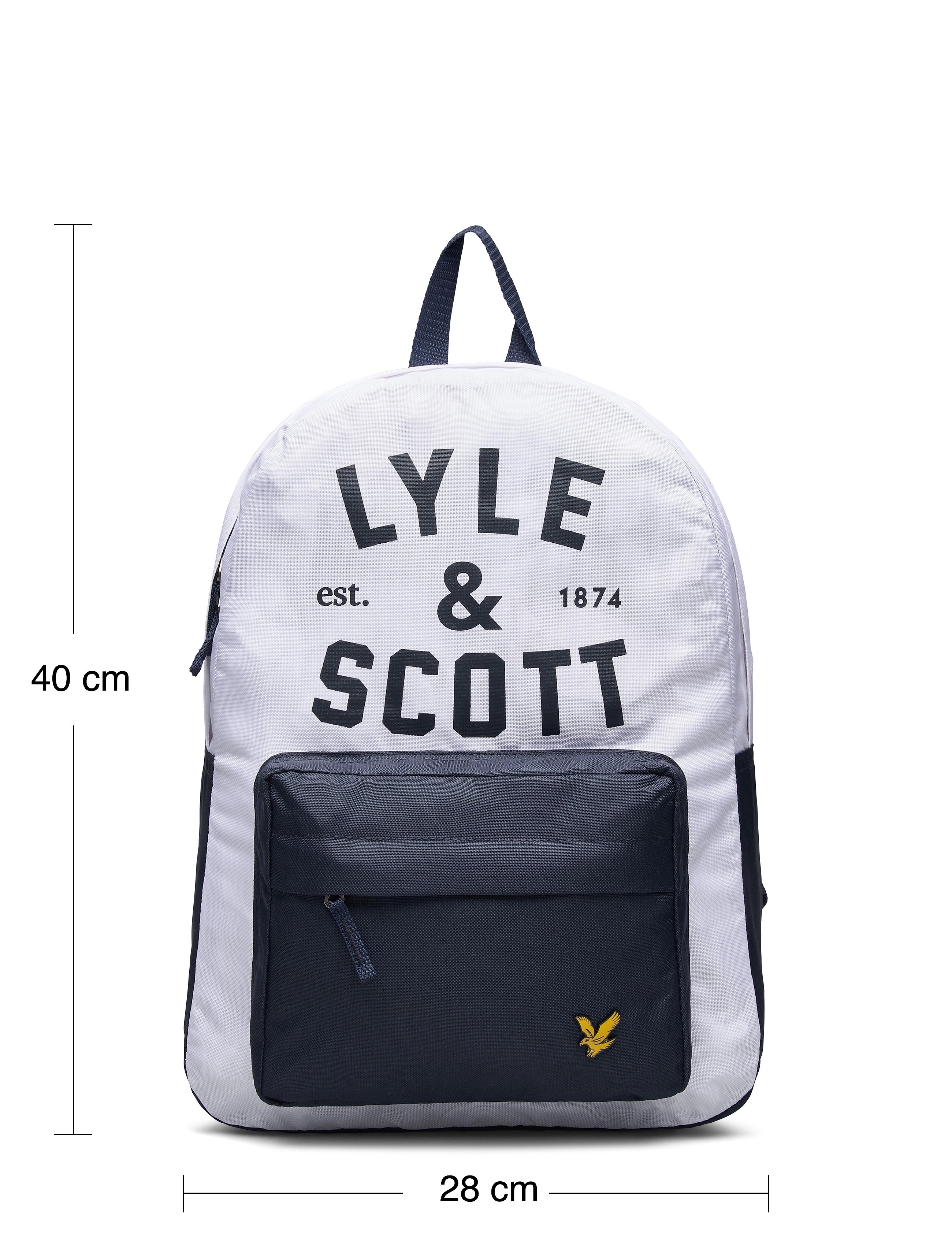 Lyle & Scott Junior - Graphic Logo Back Pack Bright White - bright white - 5