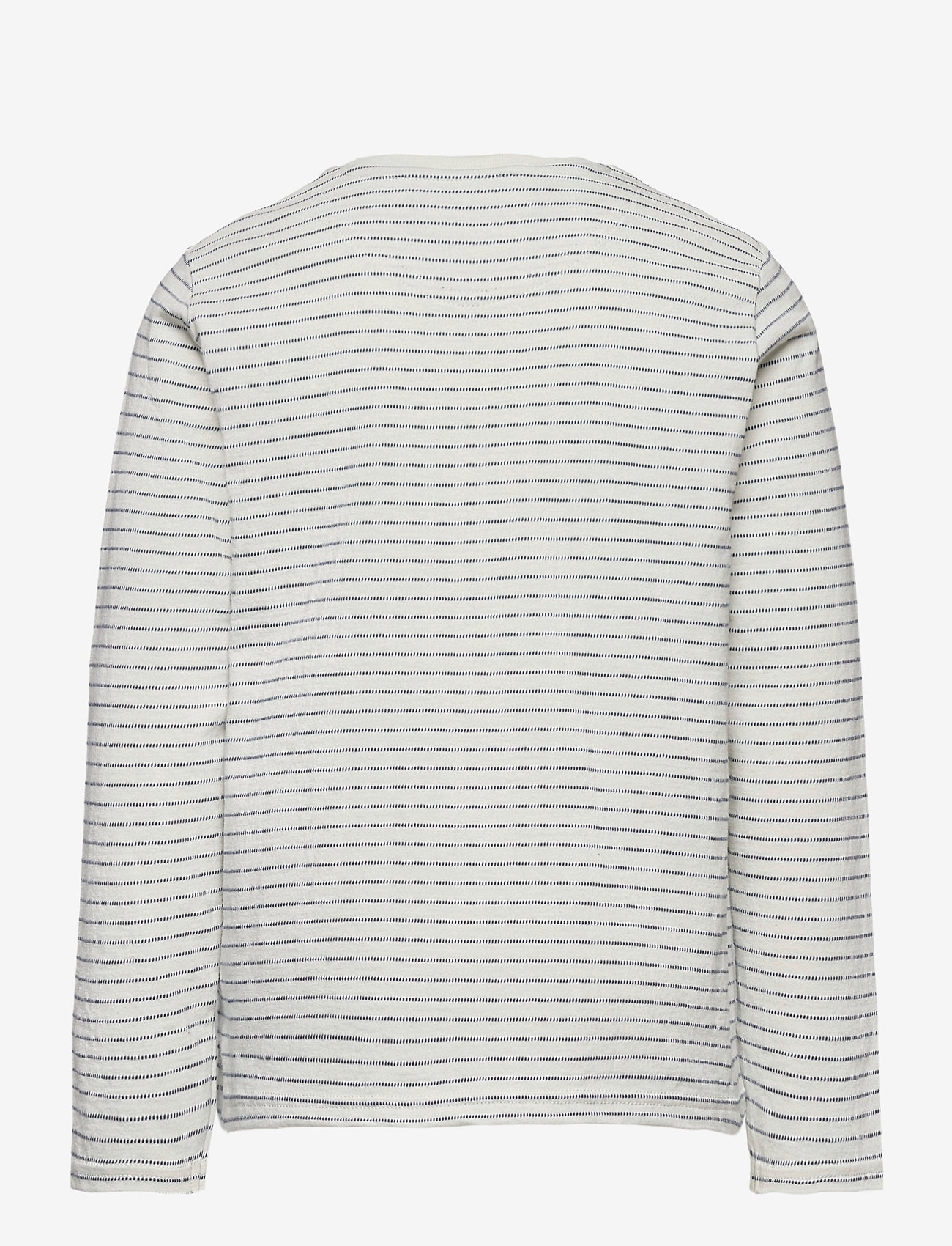 Lyle & Scott Junior - L/S Textured Stripe T-Shirt - snow white - 1