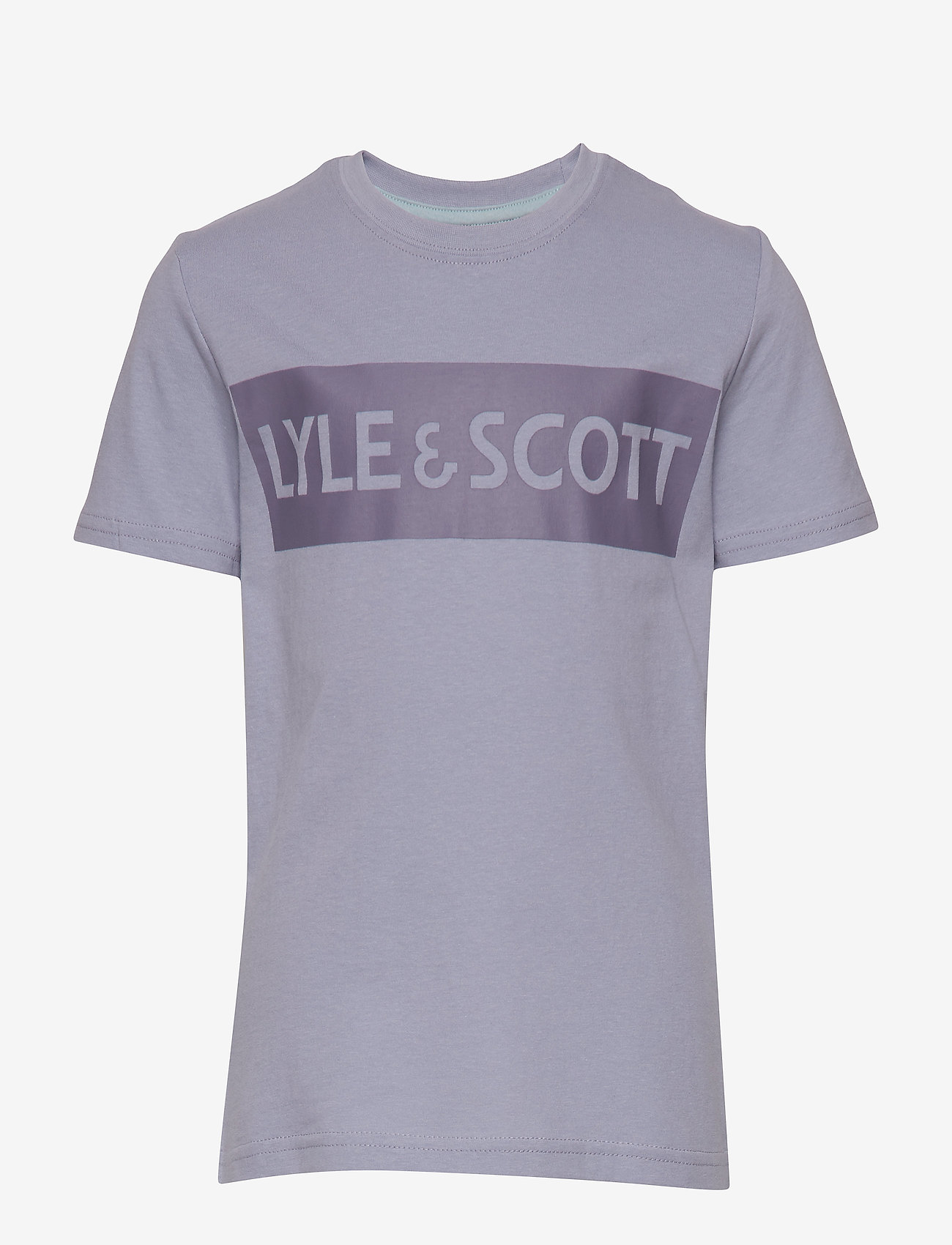 Lyle & Scott Junior - Block Logo S/S T-Shirt - cloud blue - 0