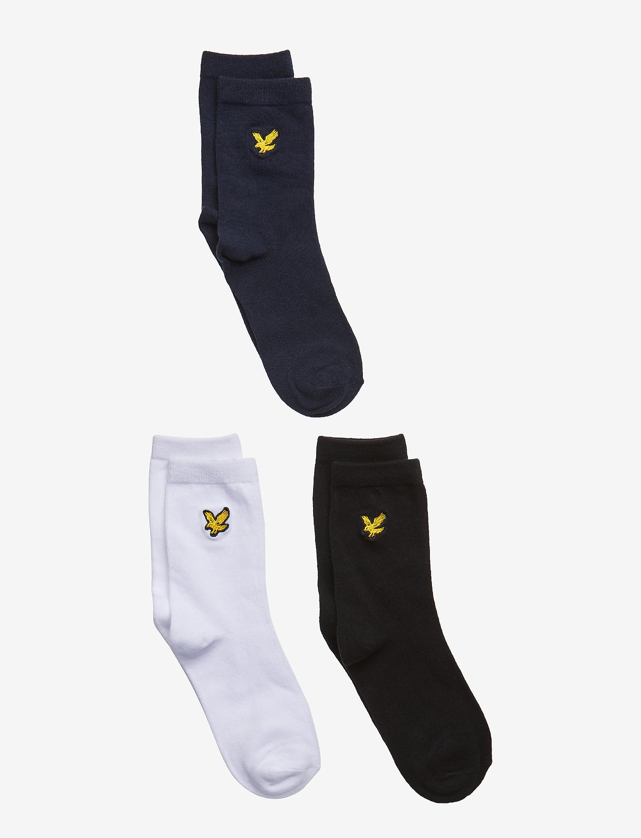 Lyle & Scott Junior - Solid Mix 3 Pair Socks - bright white - 0