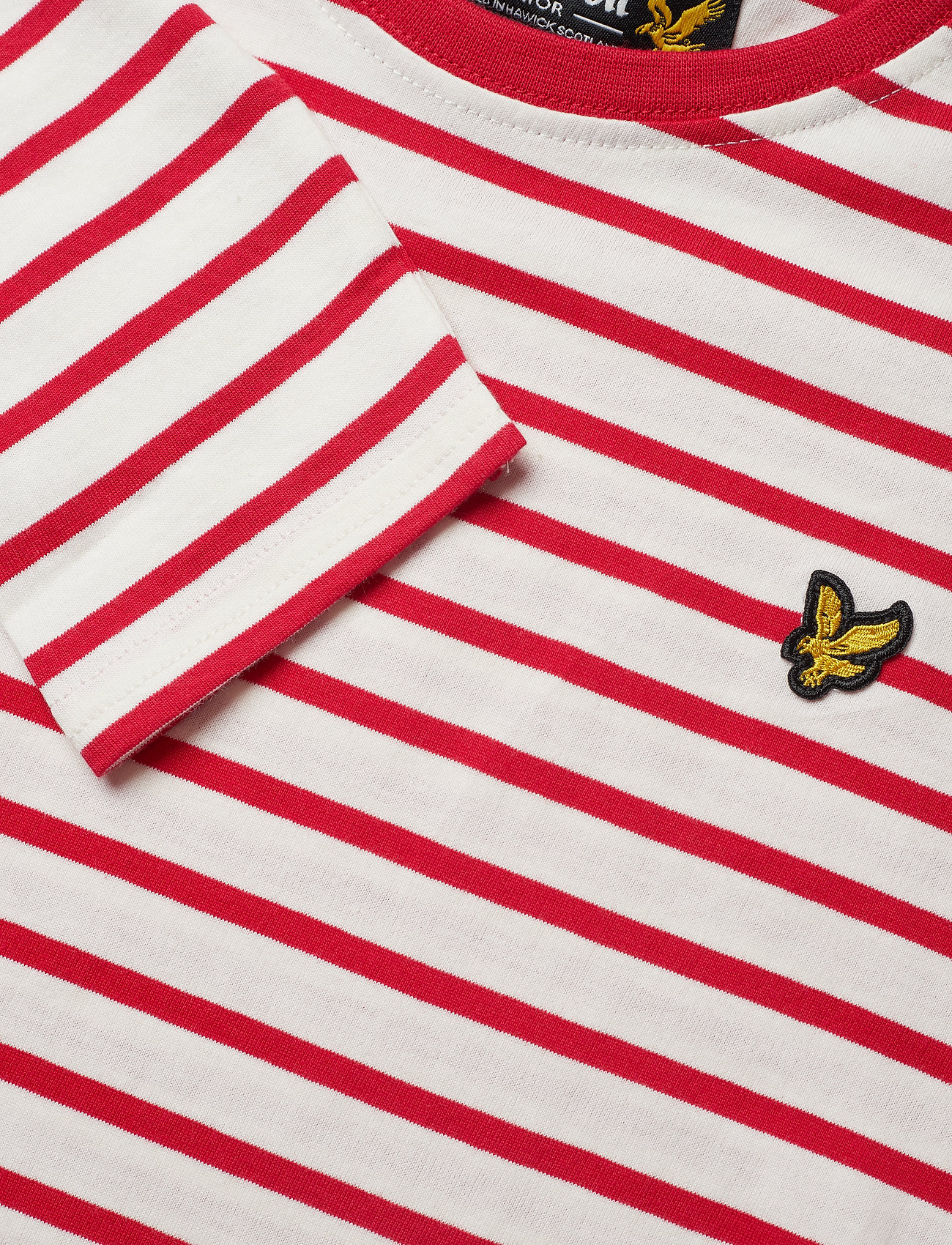 Lyle & Scott Junior - LS Breton Stripe Tee - royal red - 2