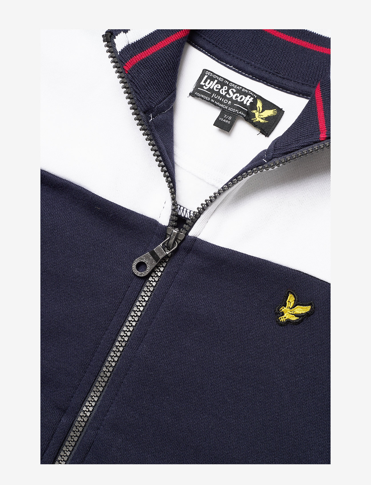Lyle & Scott Junior - Tipped Funnel Neck Sweat Jacket - navy blazer - 2