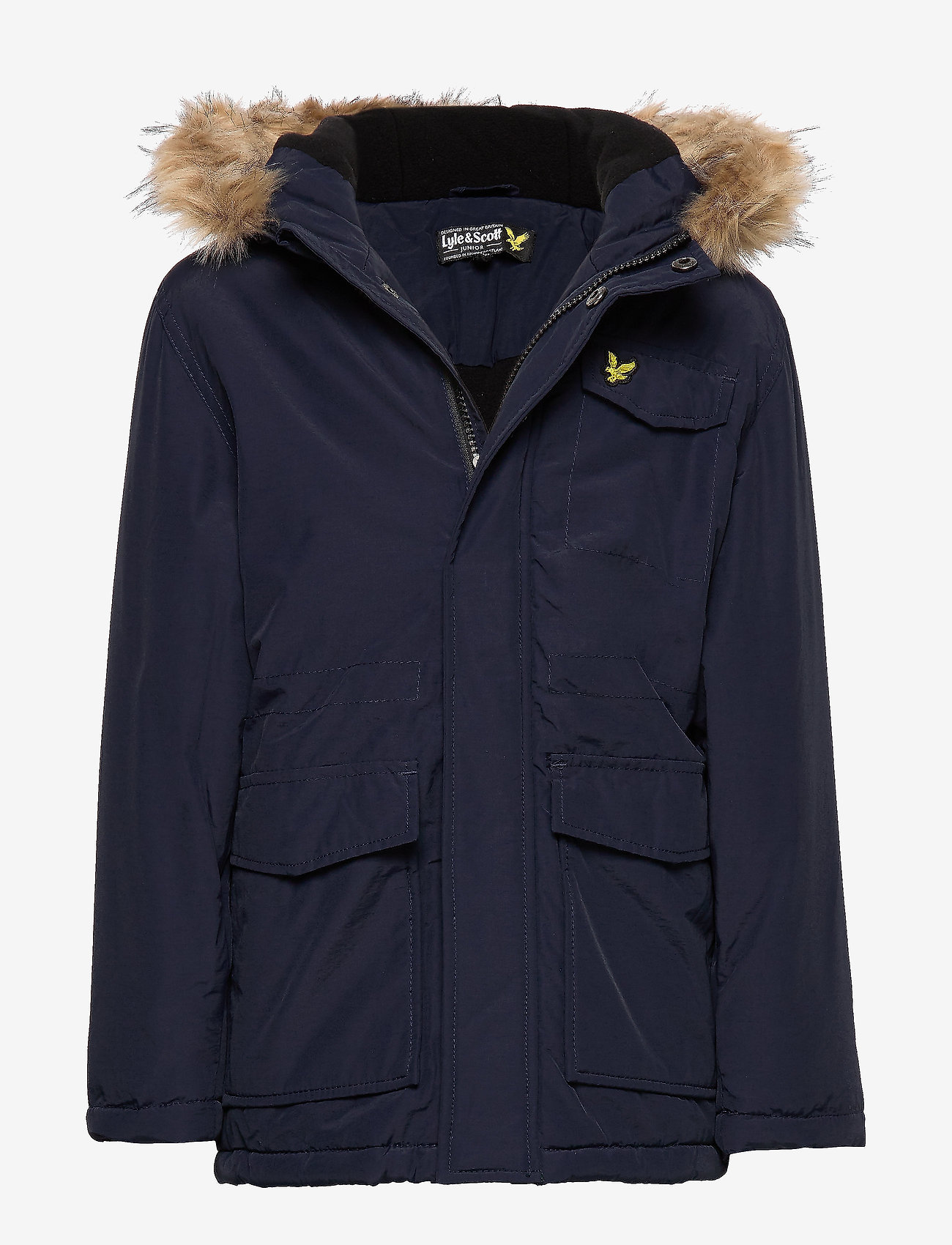 Lyle & Scott Junior - Winter Weight Micro Fleece Lined Parka - navy blazer - 0