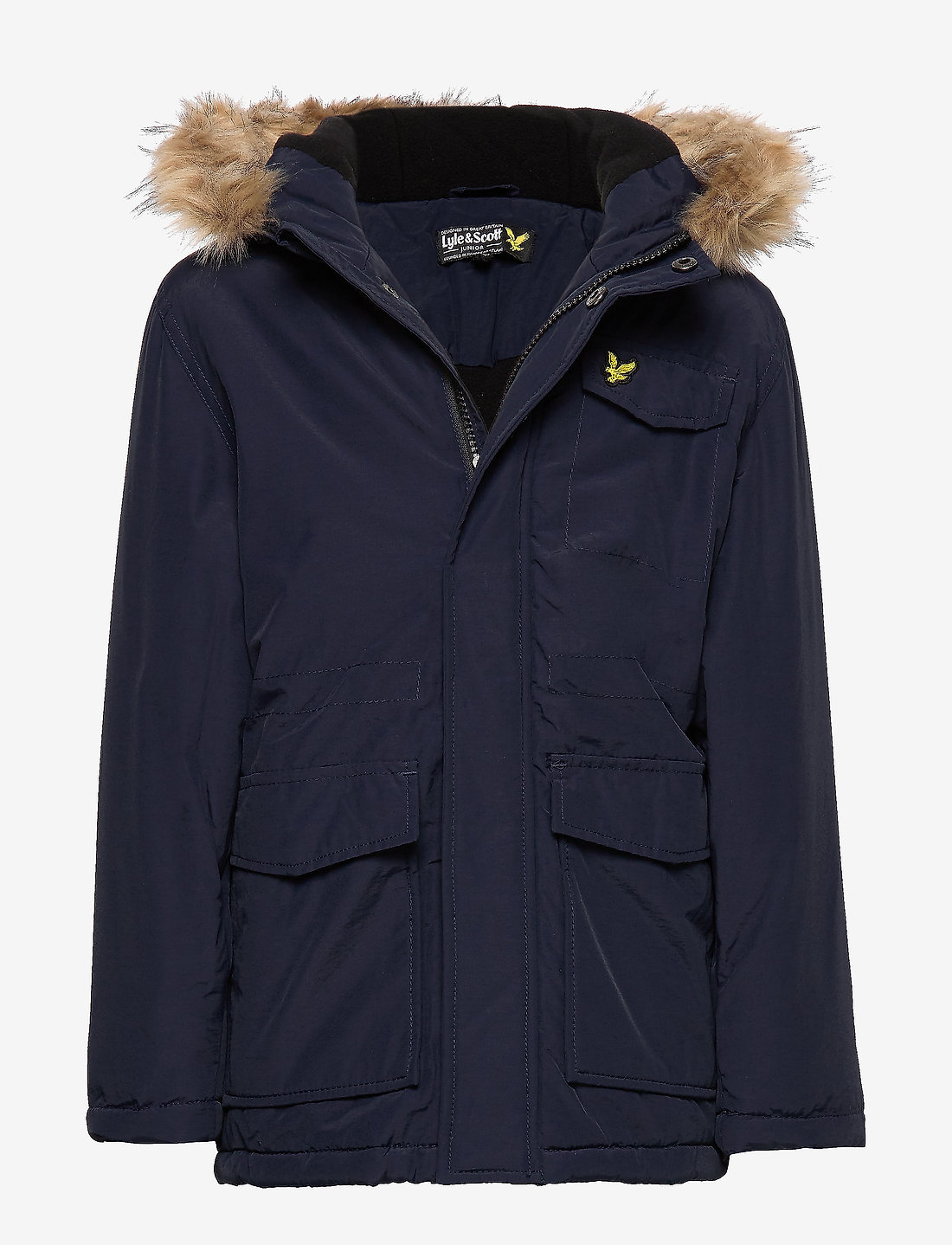 Lyle Scott Junior Winter Weight Micro Fleece Lined Parka shop at Booztlet