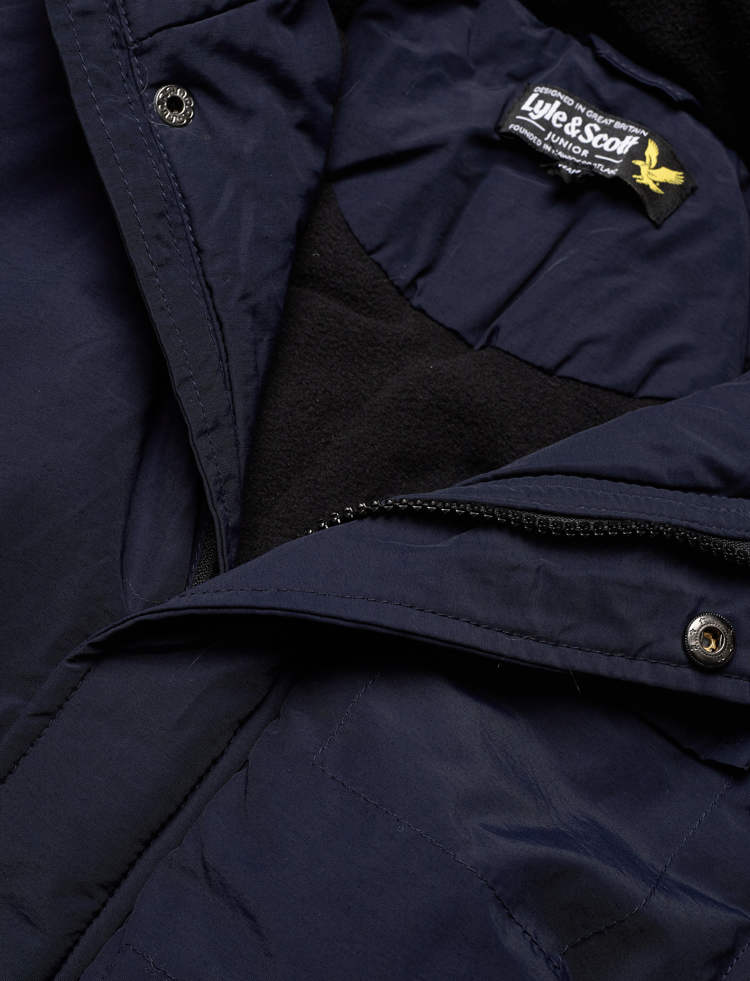Lyle & Scott Junior - Winter Weight Micro Fleece Lined Parka - navy blazer - 3