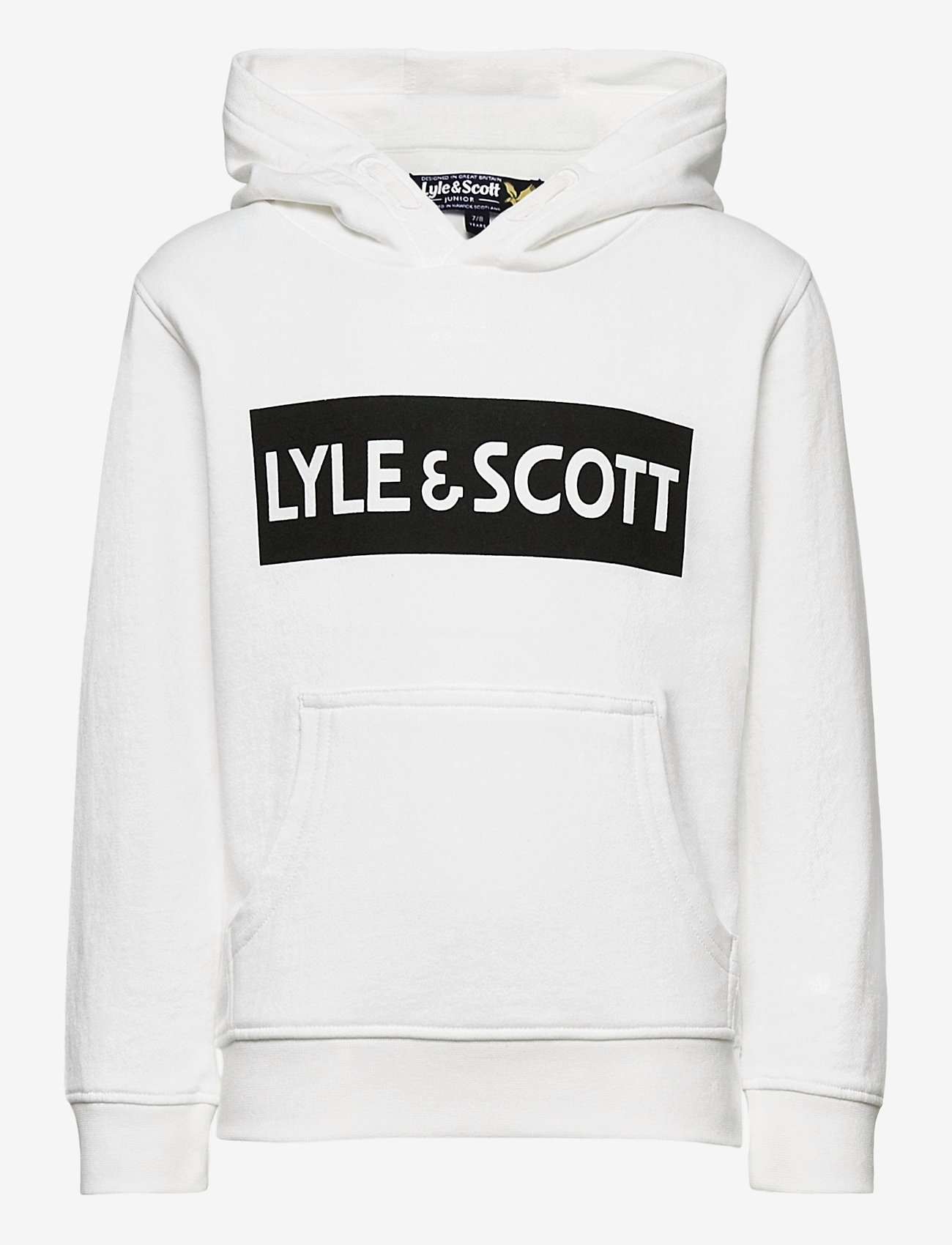Lyle & Scott Junior - Block Logo OTH Hoody Fleece - bright white - 0