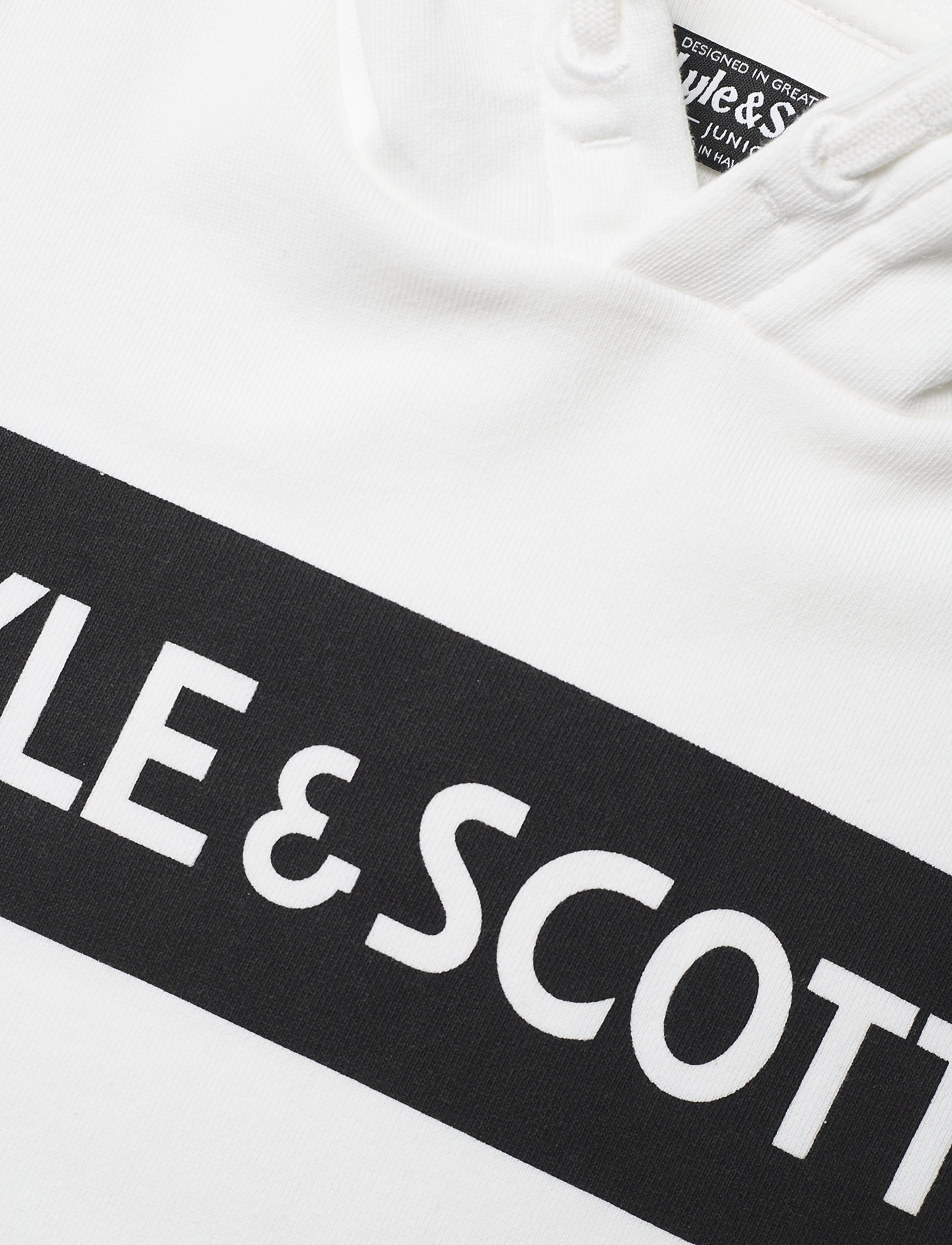 Lyle & Scott Junior - Block Logo OTH Hoody Fleece - bright white - 2