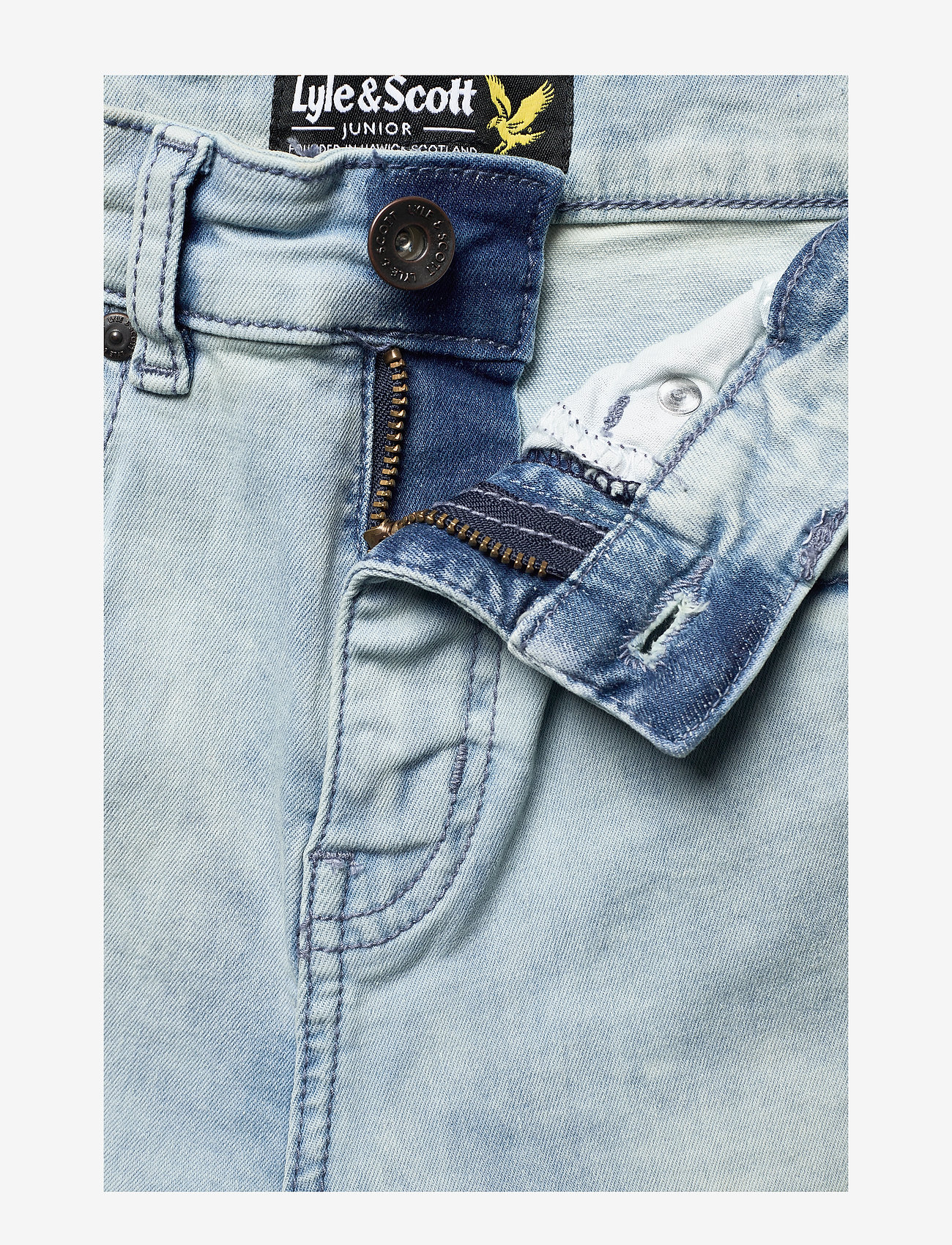 Lyle & Scott Junior - Dark Wash Denim Jeans - acid blue wash - 3