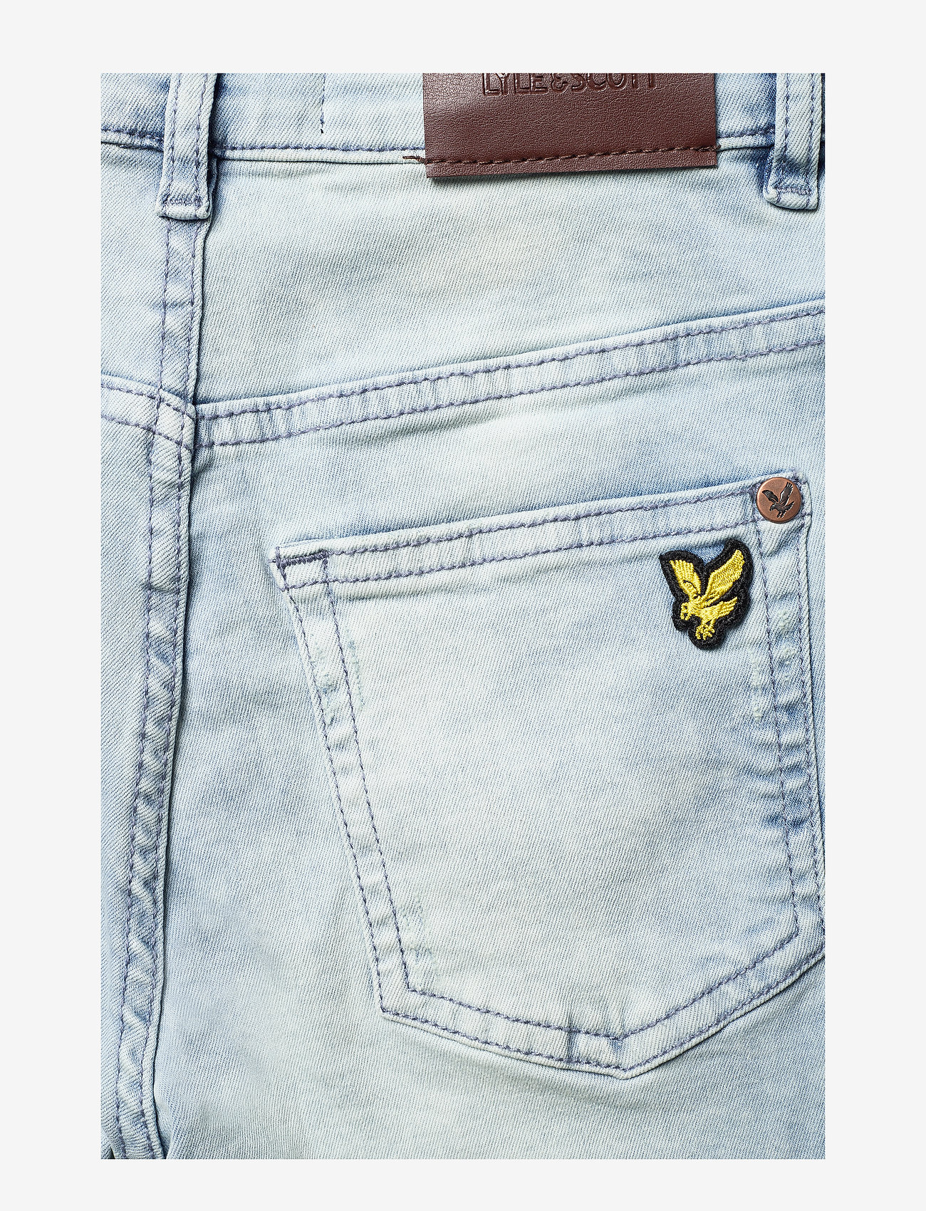 Lyle & Scott Junior - Dark Wash Denim Jeans - acid blue wash - 4