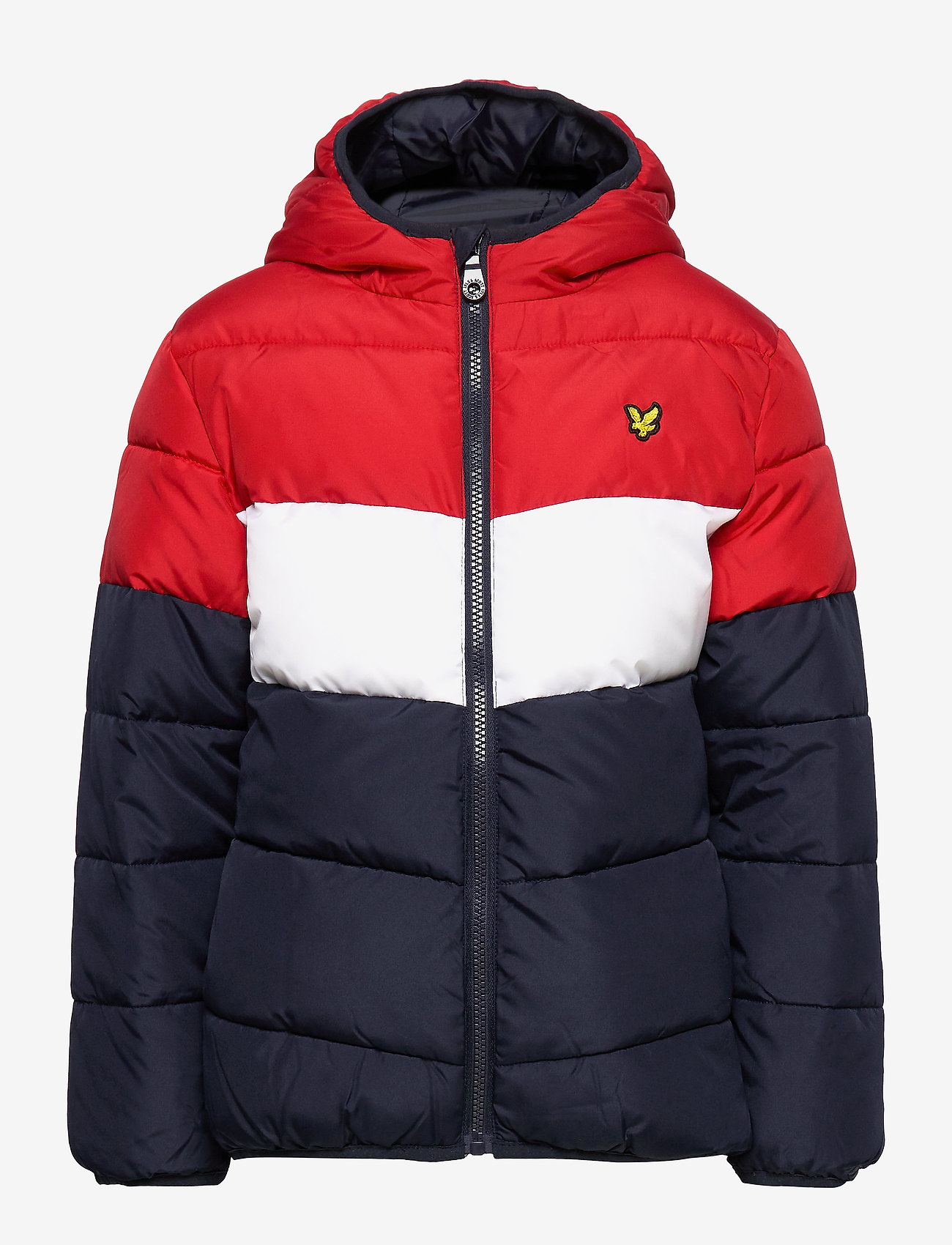 Lyle & Scott Junior - Colour Block Puffa Jacket - navy blazer - 1