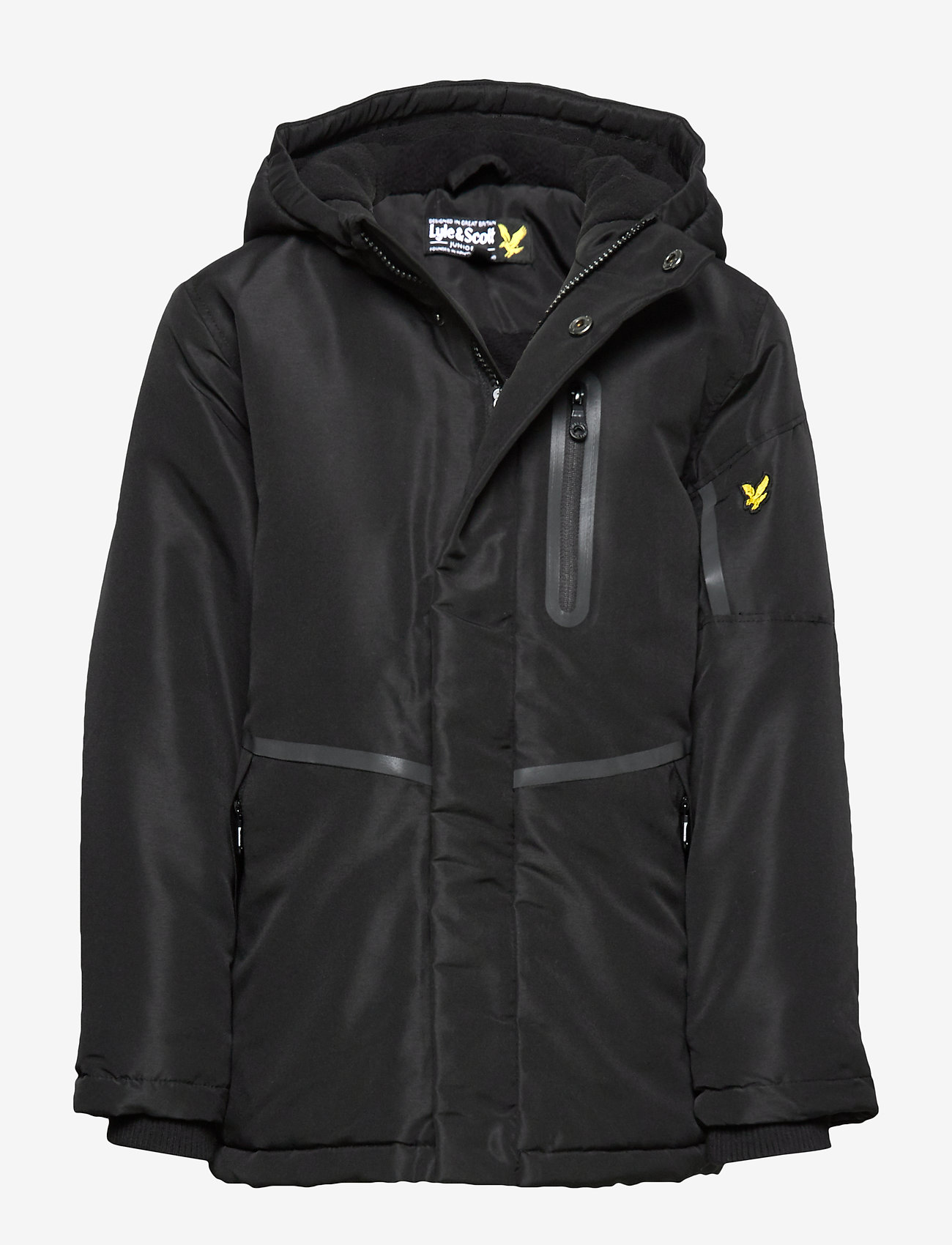 Reflective Tape Parka - BLACK