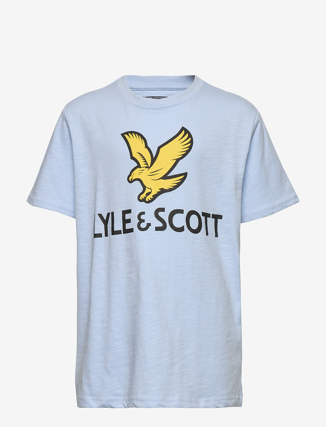 Lyle & Scott Junior - SS Lyle Eagle Slub Logo T-Shirt Hedge Green - chambray blue - 0