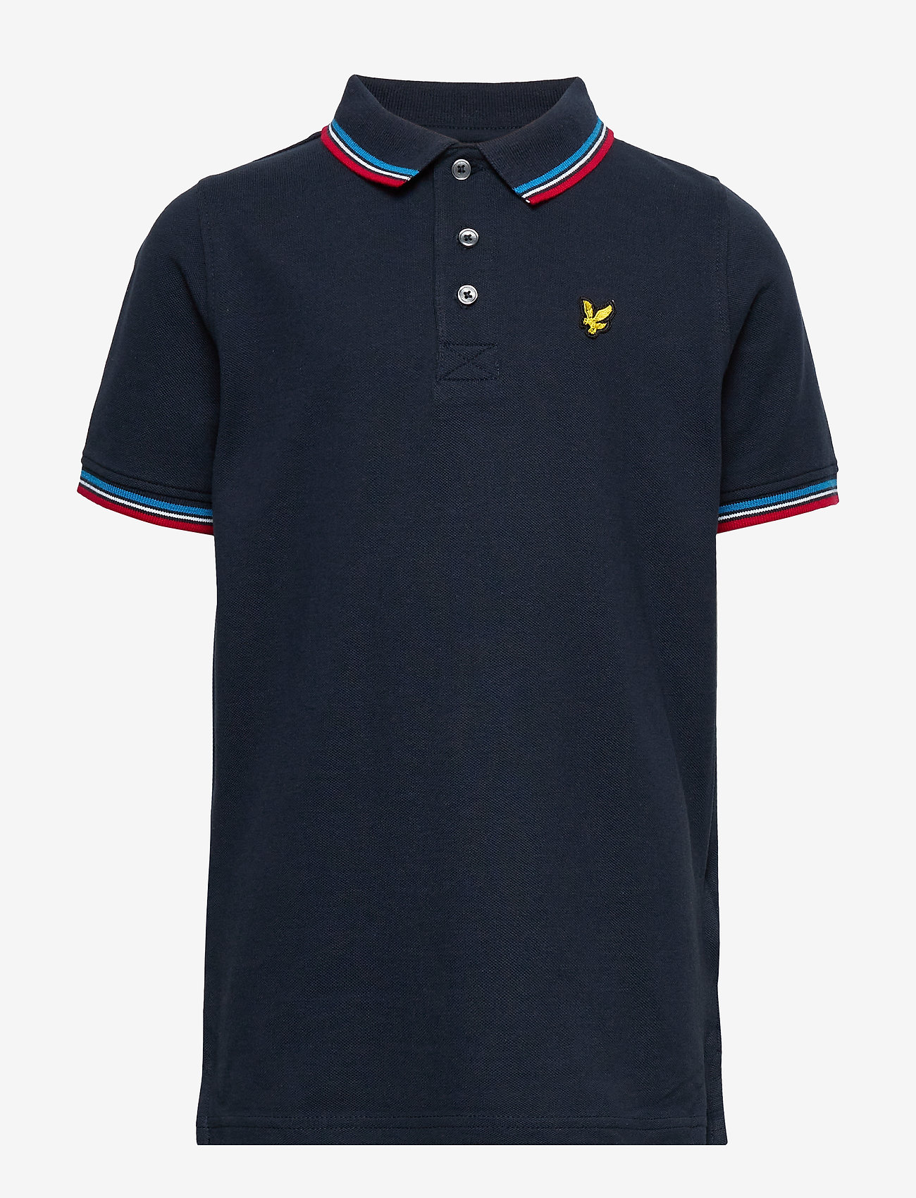 Lyle & Scott Junior - Tipped Polo Shirt Bright White - navy blazer - 0