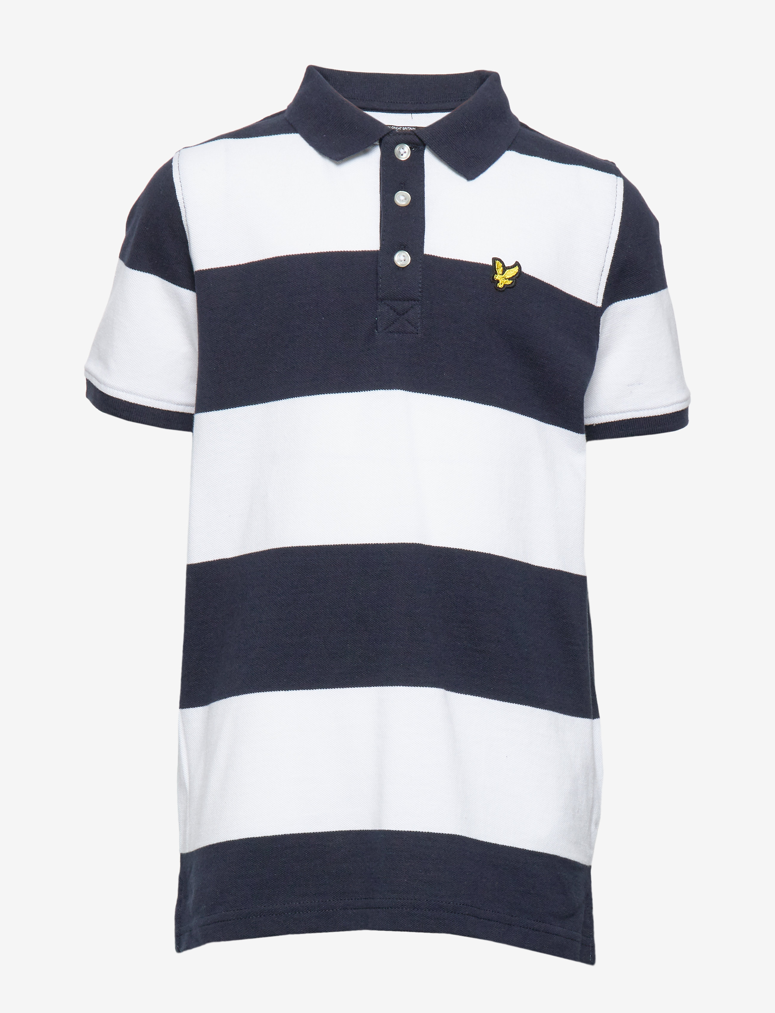 Lyle & Scott Junior - Wide Stripe Polo Shirt Bright White - bright white - 0