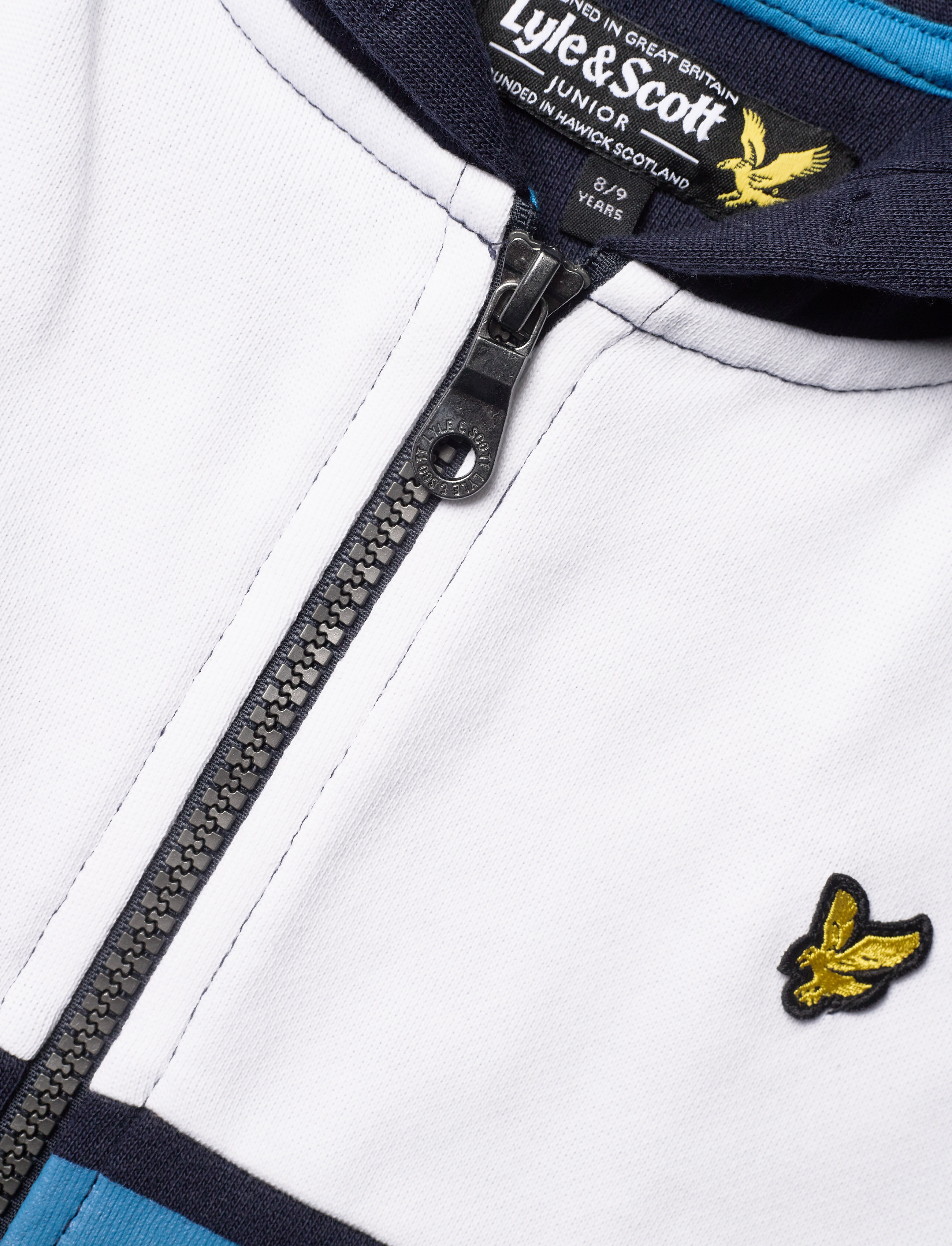 Lyle & Scott Junior - Yoke Stripe Zip Through Hoodie Navy Blazer - navy blazer - 2