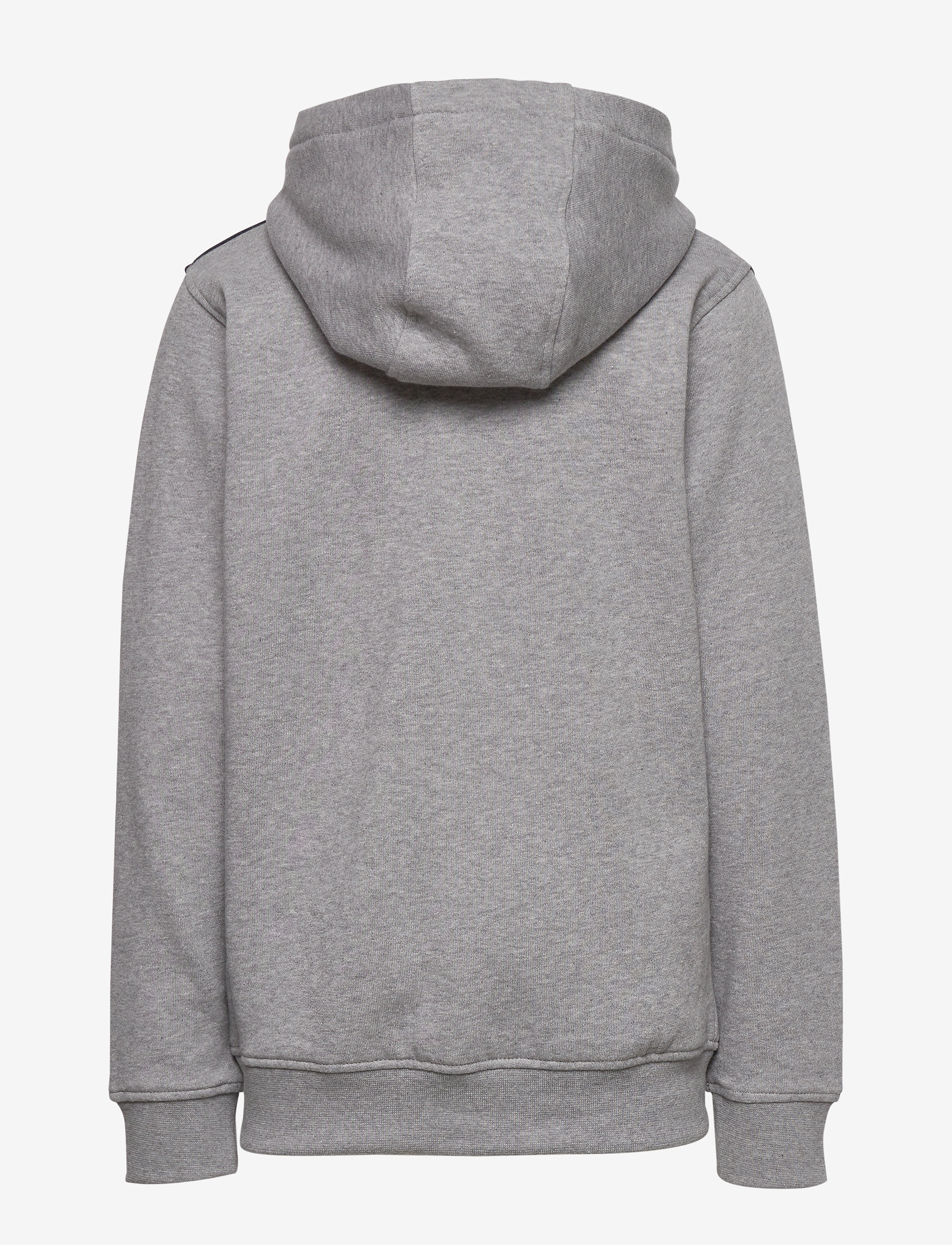 Lyle & Scott Junior - Yoke Stripe Zip Through Hoodie Navy Blazer - vintage grey heather - 1