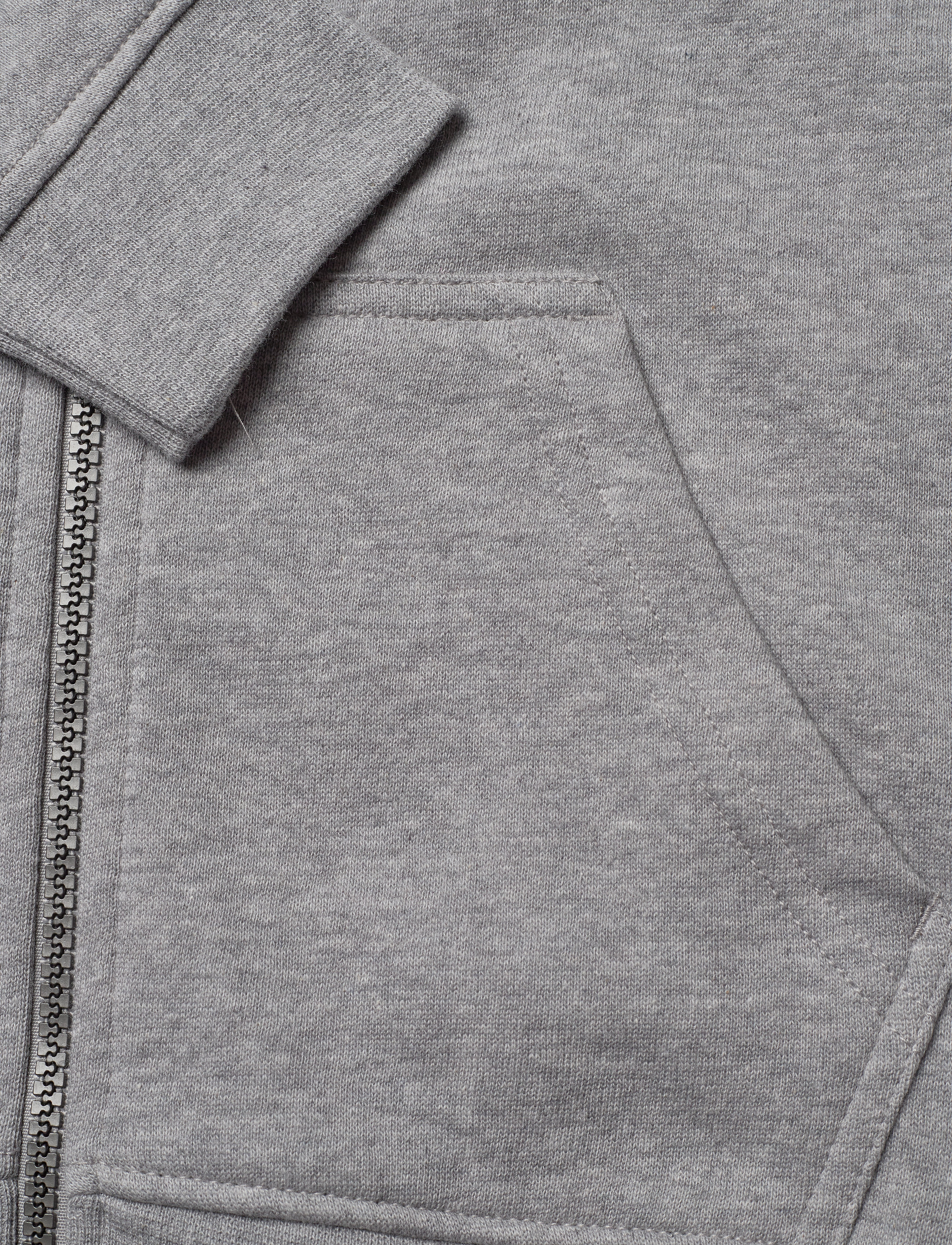 Lyle & Scott Junior - Yoke Stripe Zip Through Hoodie Navy Blazer - vintage grey heather - 3