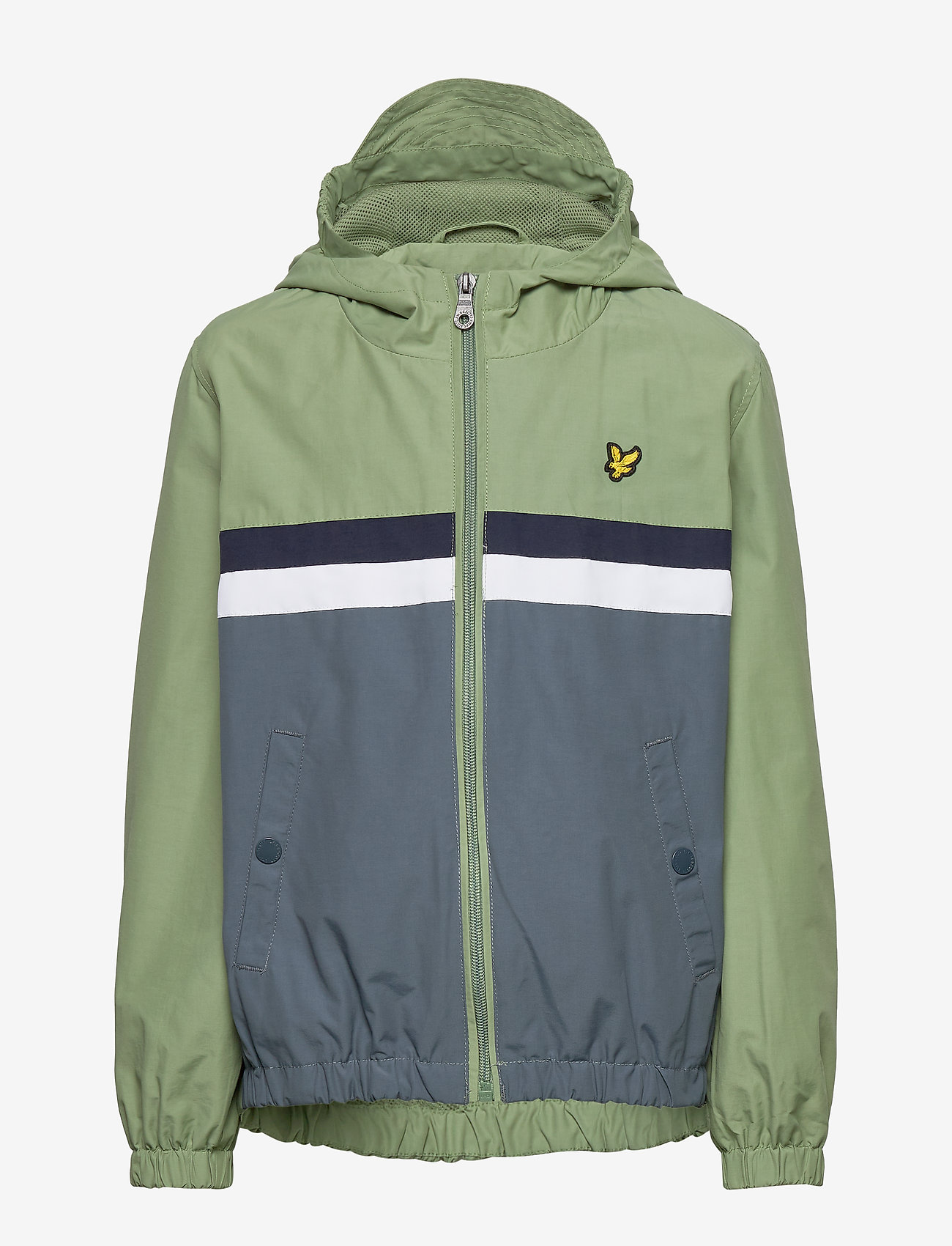 Lyle & Scott Junior - Stripe Windcheater Hedge Green - hedge green - 0