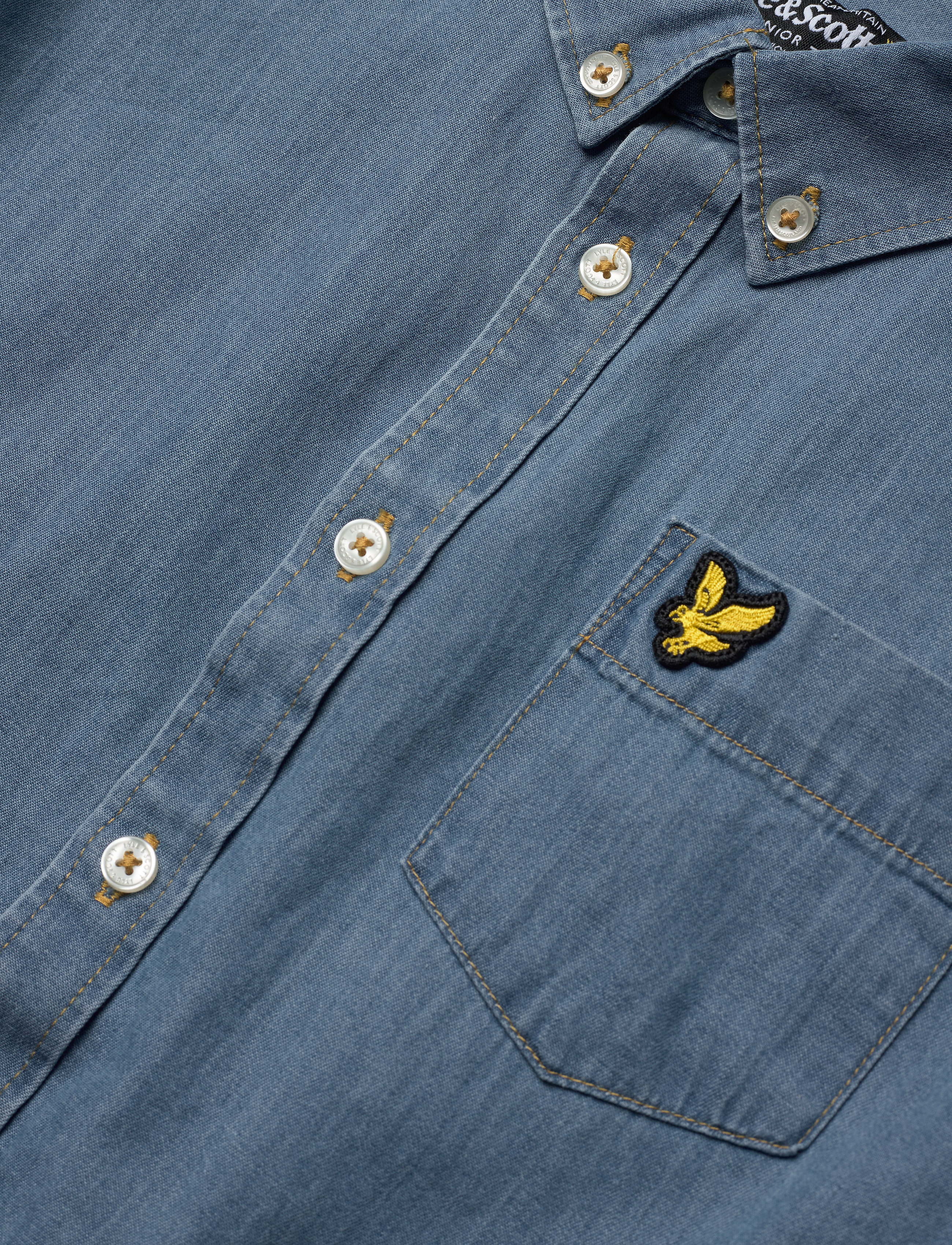 Lyle & Scott Junior - Chambray Shirt Light Chambray Blue - light chambray blue - 2
