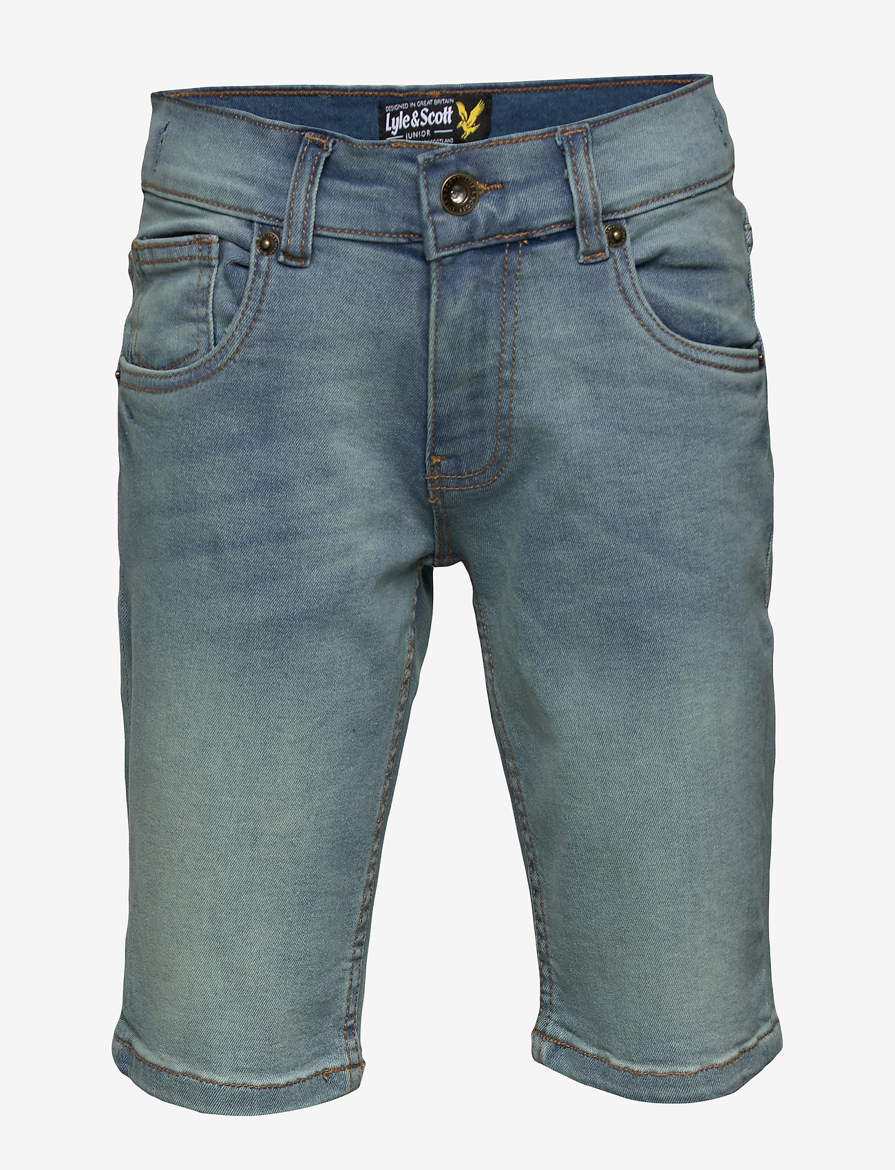 Lyle & Scott Junior - Denim Short Acid Blue Wash - acid blue wash - 0