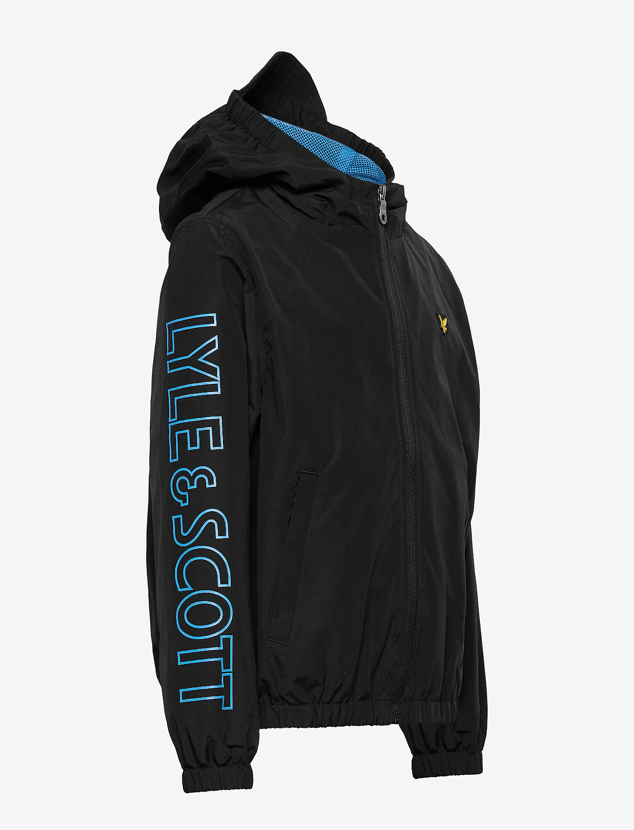 Lyle & Scott Junior - Graphic Zip Through Windcheater Black - black - 2