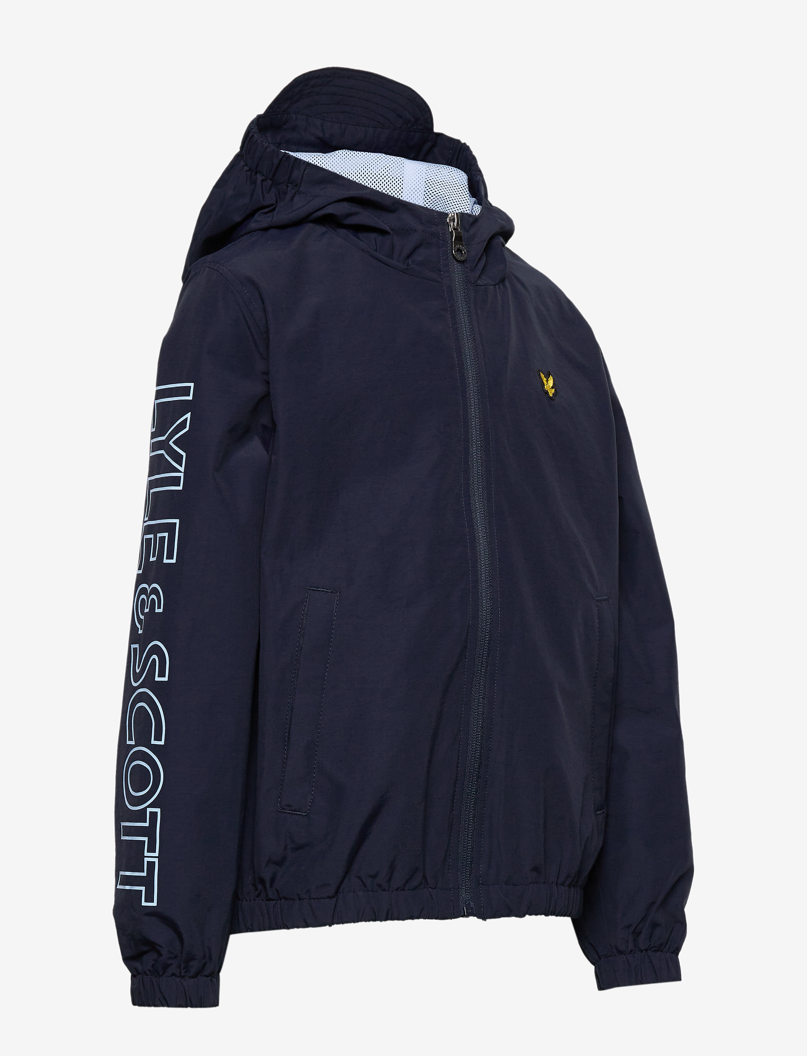 Lyle & Scott Junior - Graphic Zip Through Windcheater Black - navy blazer - 2