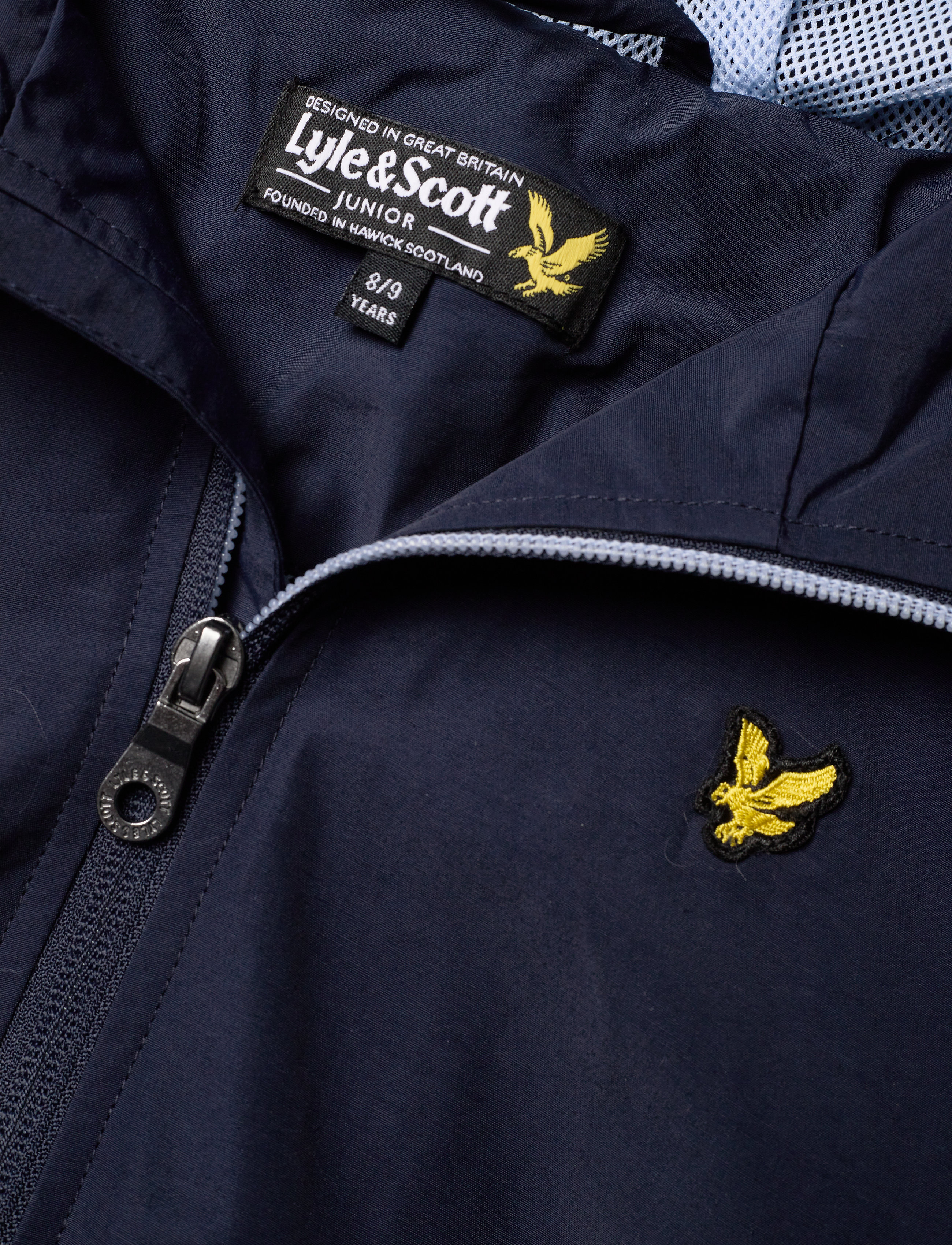 Lyle & Scott Junior - Graphic Zip Through Windcheater Black - navy blazer - 3