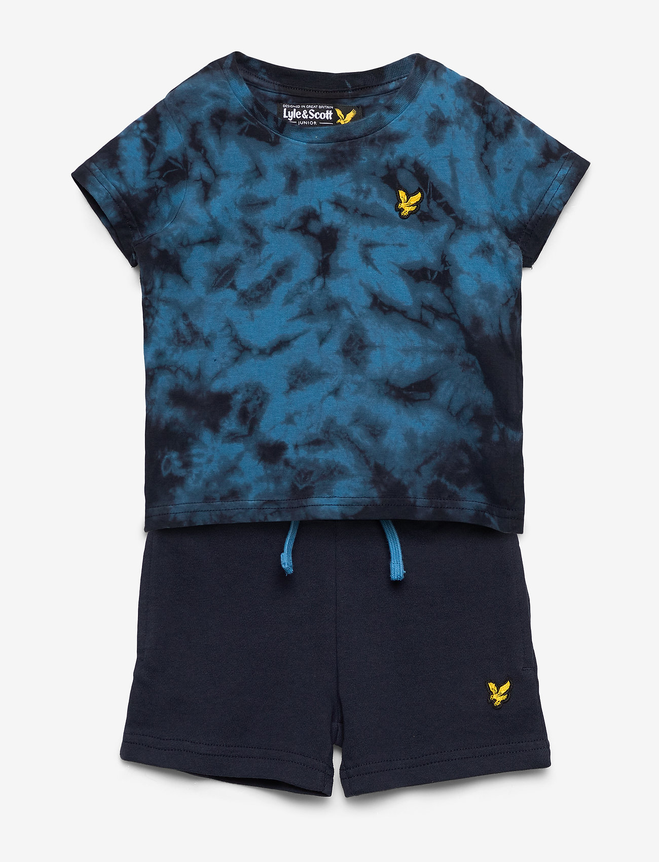 Lyle & Scott Junior - Tie Dye Tee & LB Short Set - navy blazer - 0