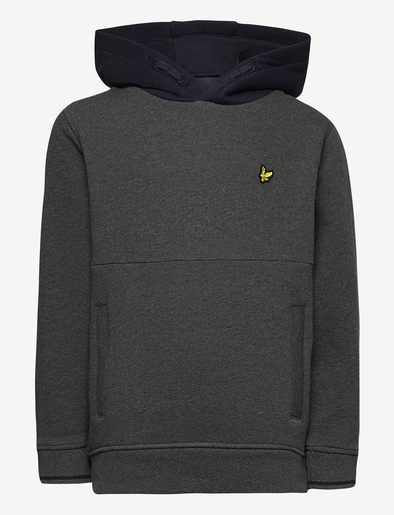 Lyle & Scott Junior - Contrast BB OTH Hoodie - charcoal grey marl - 0