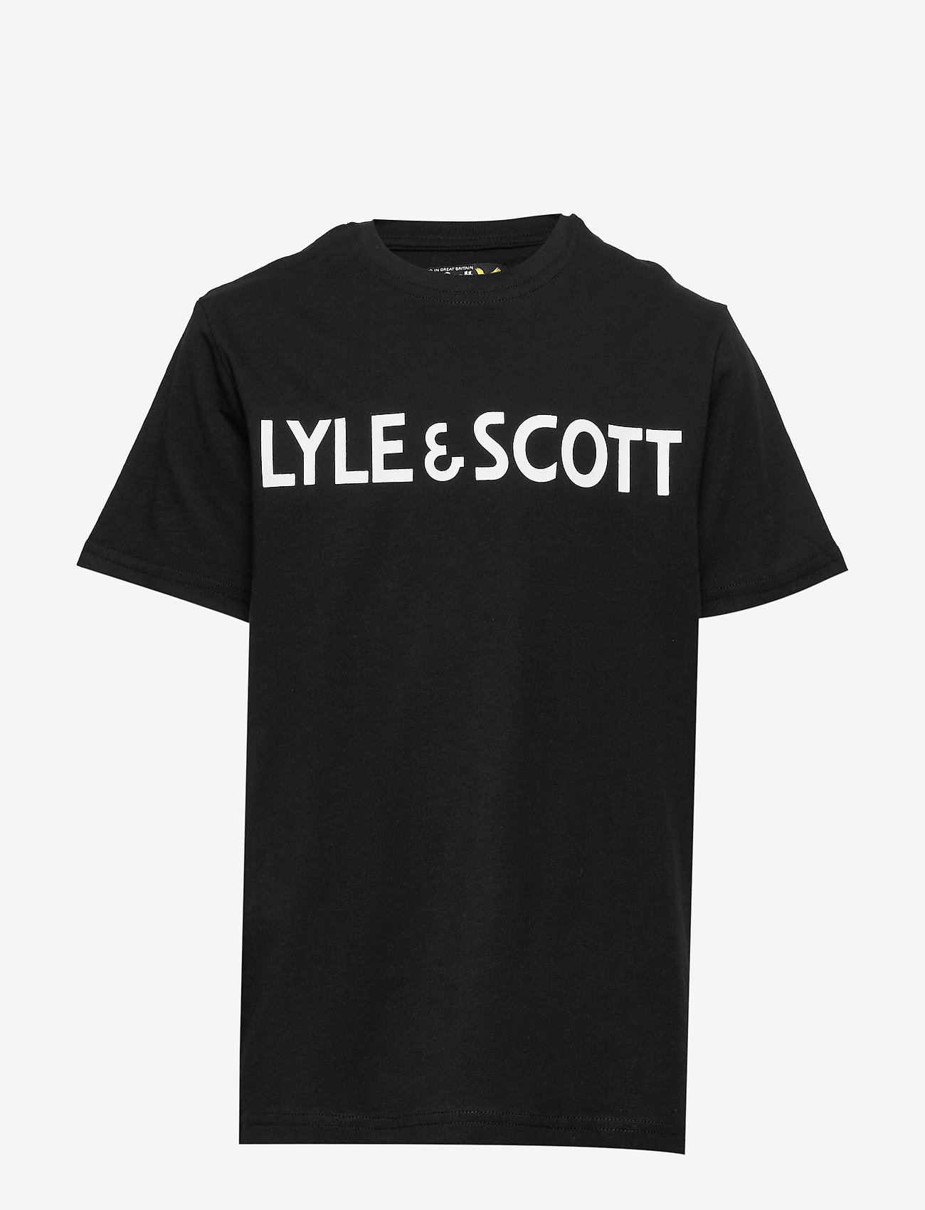 Lyle & Scott Junior - Lyle & Scott Text Tee Bright White - black - 0