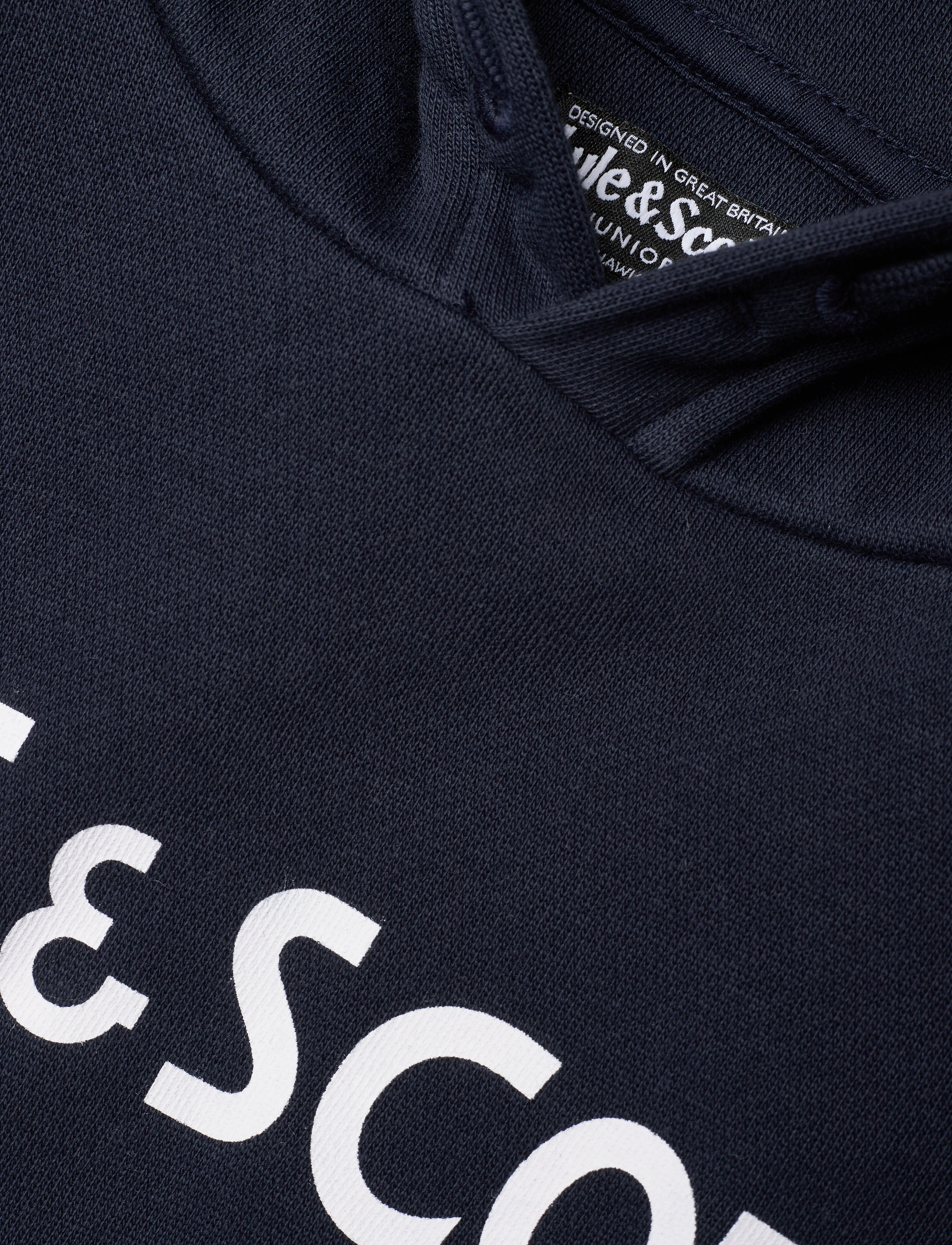 Lyle & Scott Junior - Lyle & Scott Text BB OTH Hoodie - navy blazer - 2
