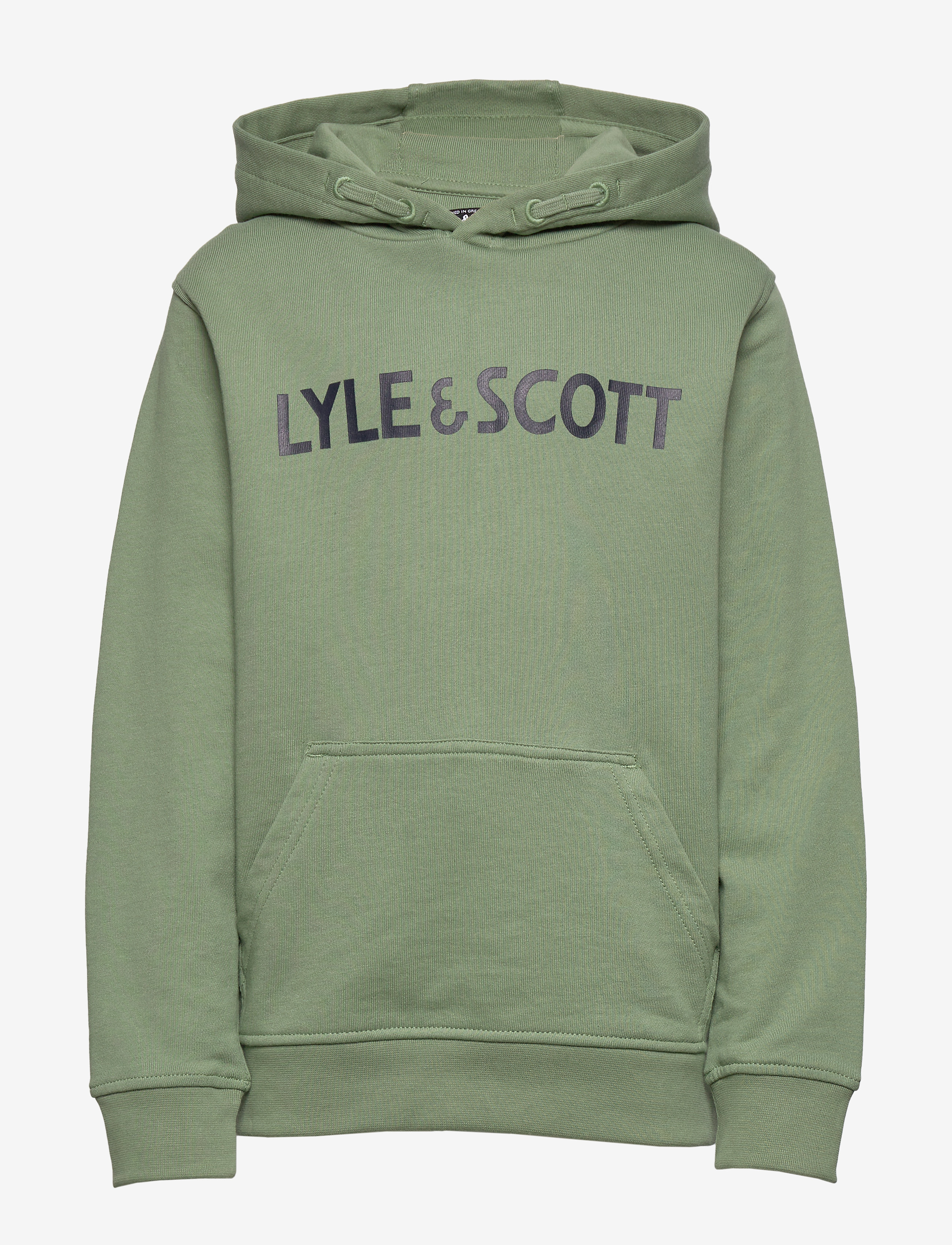 Lyle & Scott Junior - Lyle & Scott Text LB OTH Hoodie - hedge green - 0
