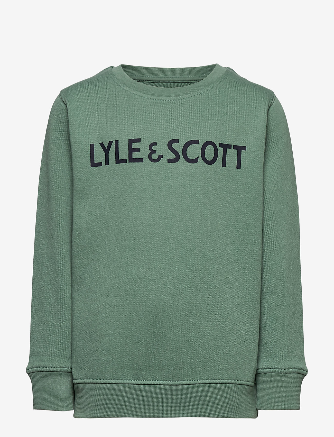 Lyle & Scott Junior - Lyle & Scott Text BB Crew Sweat - oil blue - 0