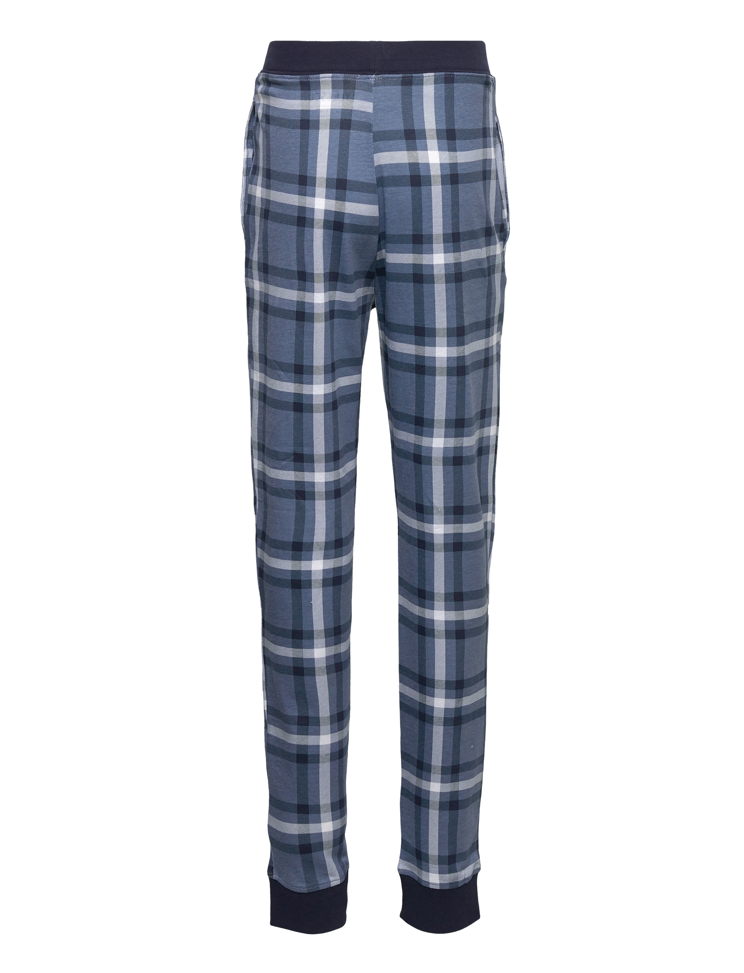 Lyle & Scott Junior - LS Tee and Check Bottoms Lounge Set - navy blazer - 3