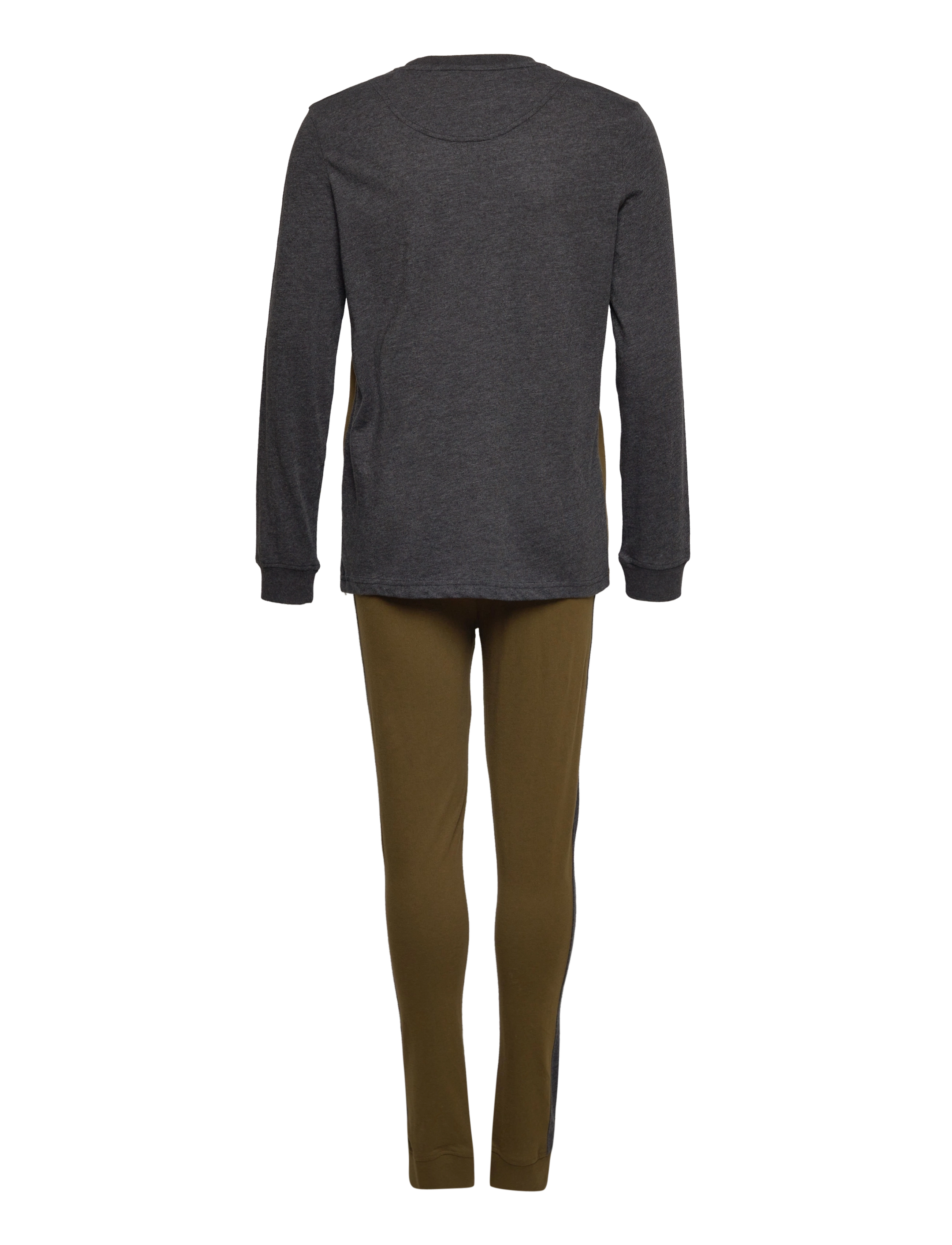 Lyle & Scott Junior - LS Colour Block Lounge Set - charcoal grey marl - 1