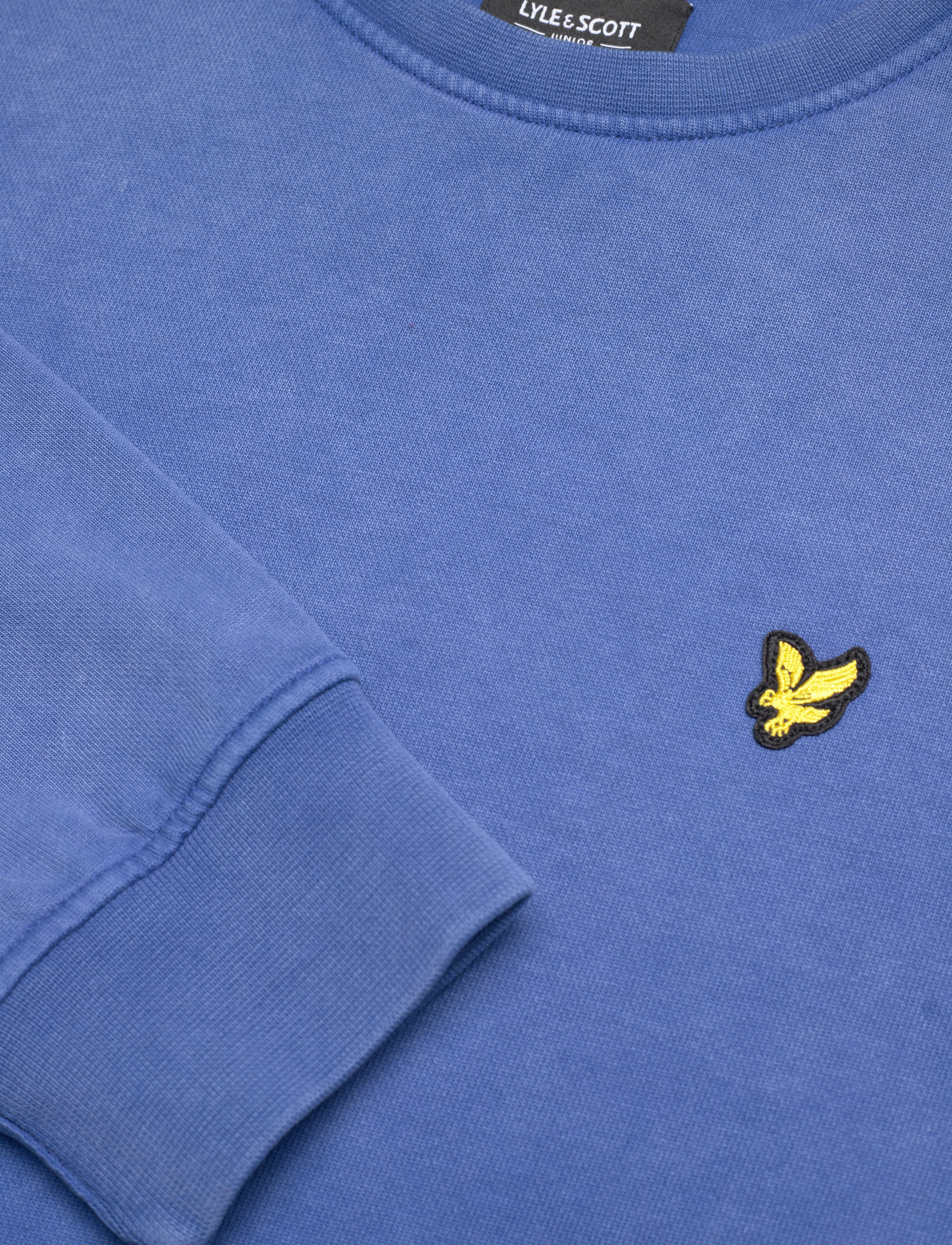 Lyle & Scott Junior - Oversized Acid Wash LB Crew - galaxy blue - 2