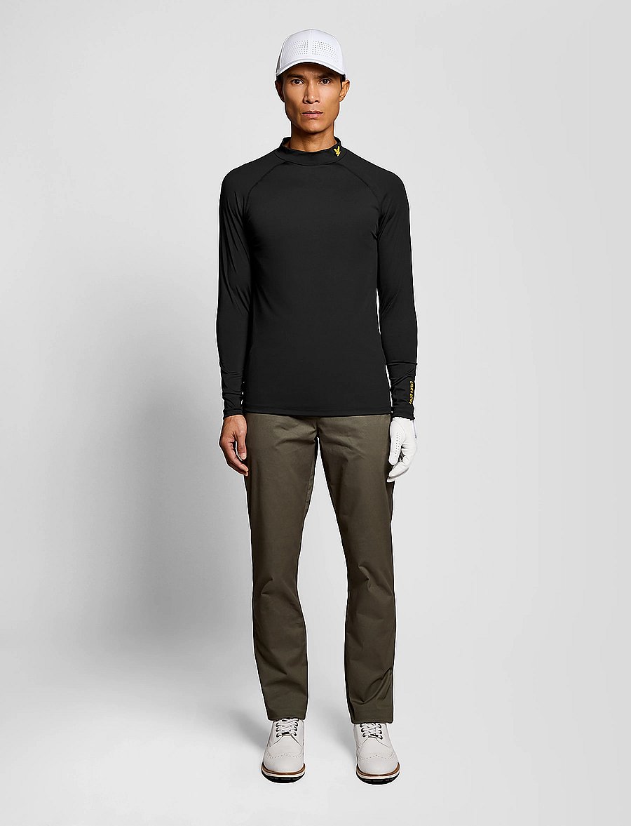 Lyle & Scott Sport - TECH BASELAYER - aluskihina kantavad alussärgid - jet black - 4