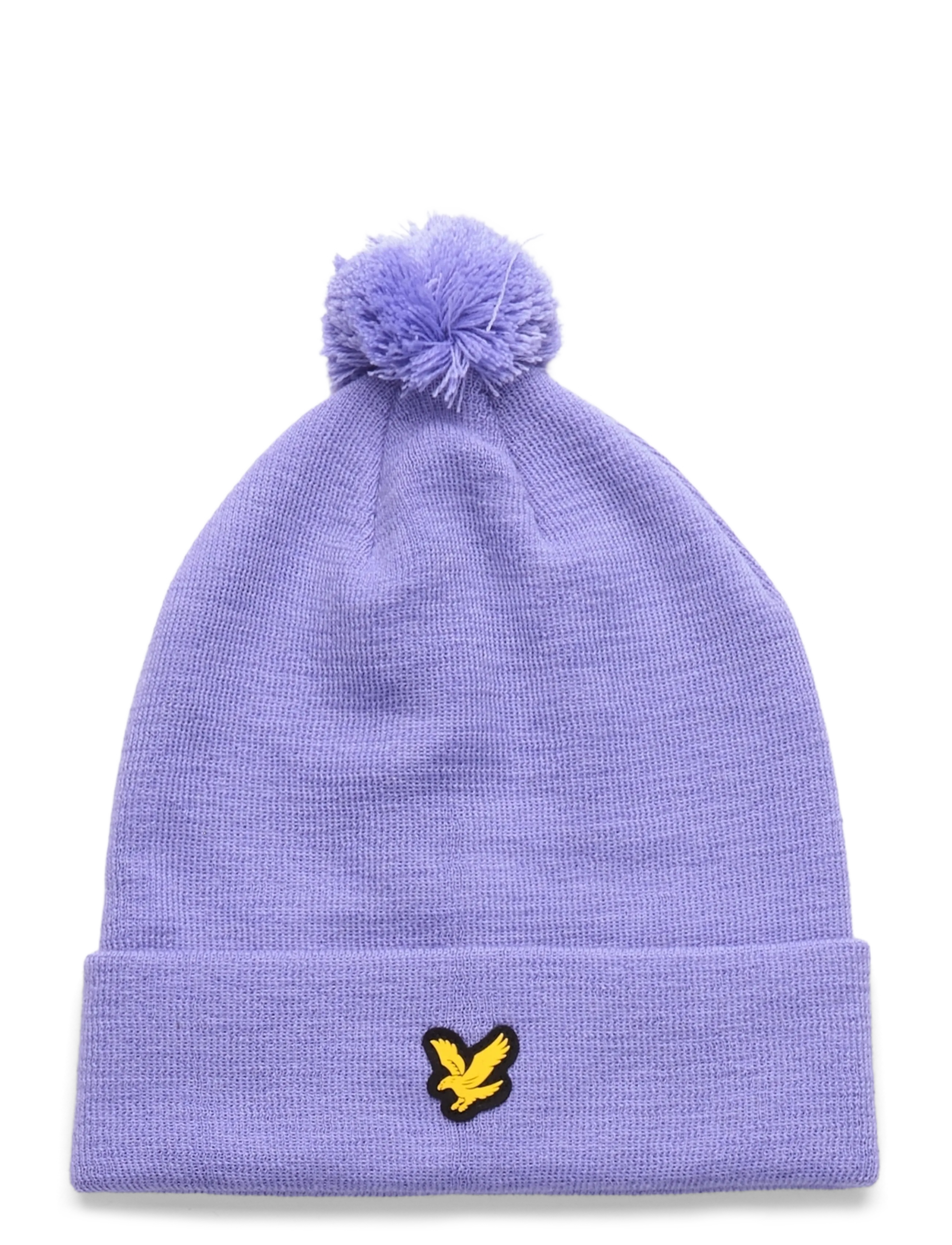 Lyle & Scott Sport Golf Merino Blend Beanie, One Size, Purple, Sport Accessories > Sport Beanies, Herre