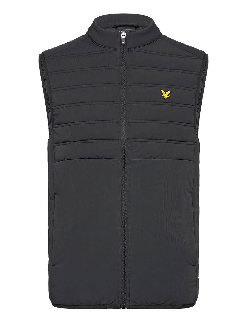 Lyle & Scott Sport - Hybrid Double Baffle Gilet - vests - z865 jet black - 1