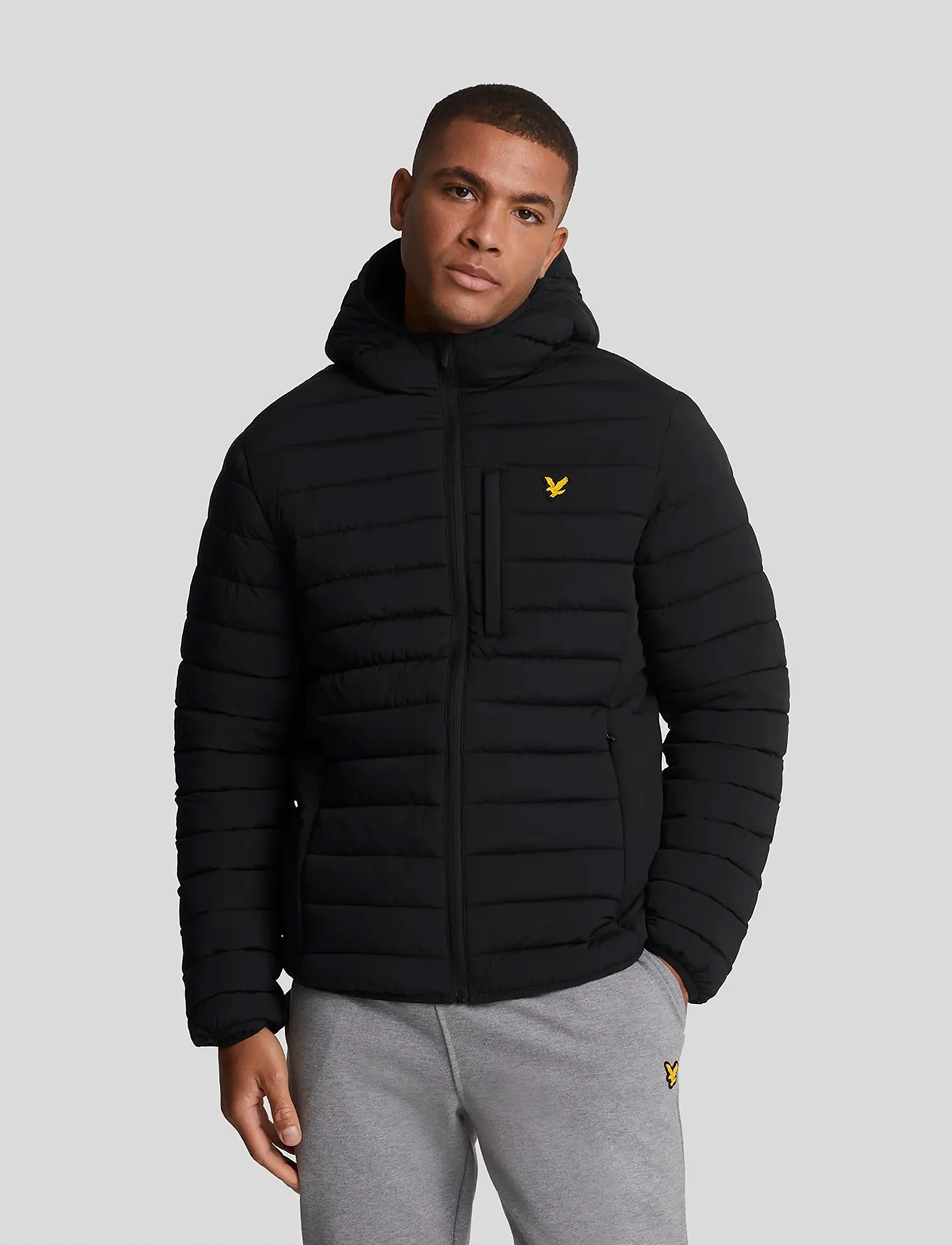 Lyle & Scott Sport Stretch Lightweight Quilted Jacket - Jacken - Z865 JET BLACK / black